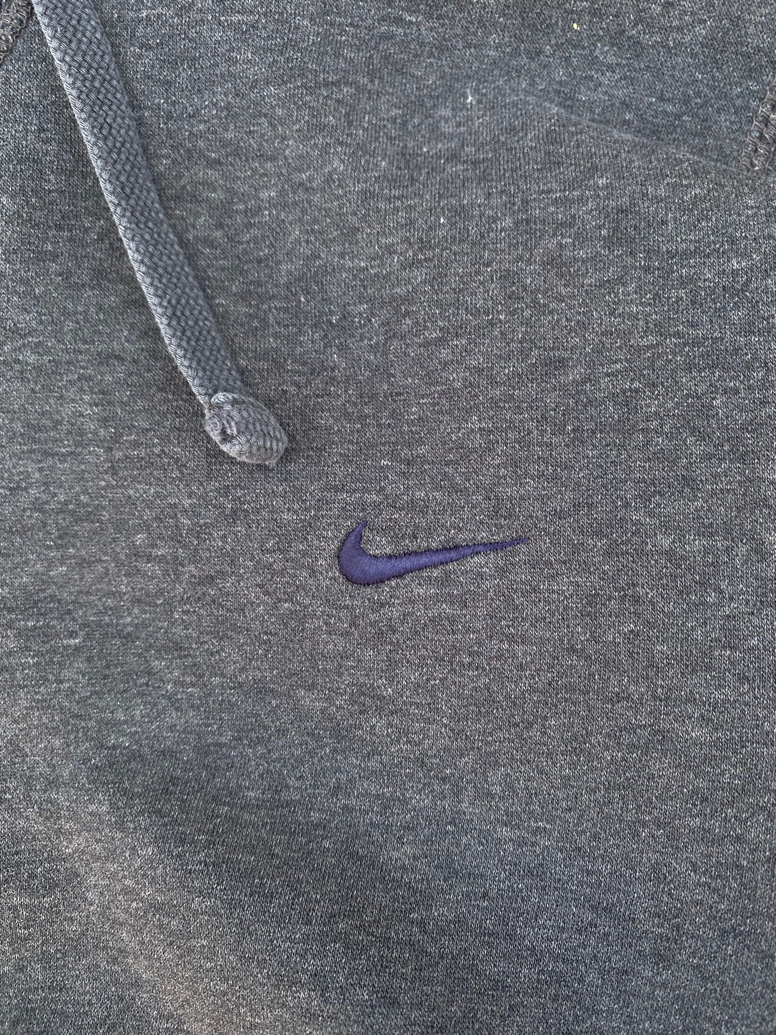 Nike × Vintage Vintage Nike Small Swoosh Distressed hoodie Silver Tag Y2K Size US S / EU 44-46 / 1 - 5 Thumbnail