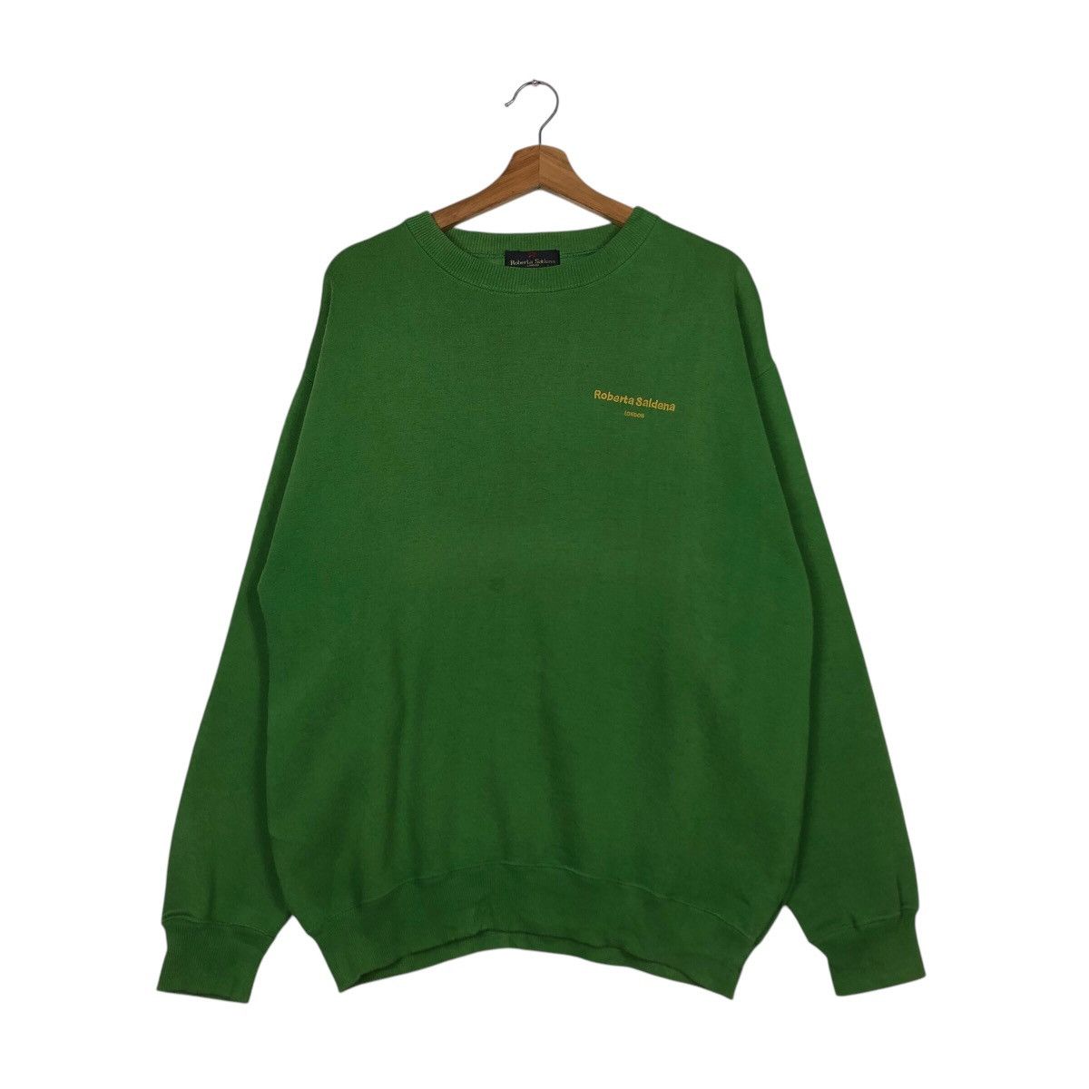 Japanese Brand 📌Vintage Crewneck Sweatshirt Roberta Saldena London Size US L / EU 52-54 / 3 - 2 Thumbnail