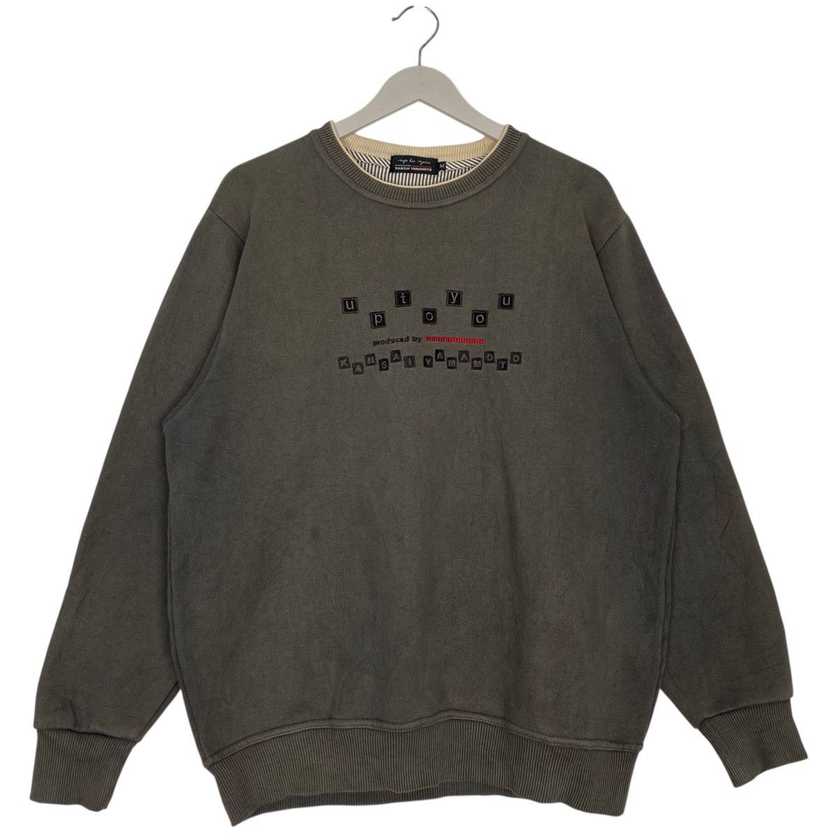 Other Vintage Kansai Yamamoto Homme Sweatshirt Crewneck Grey Size US M / EU 48-50 / 2 - 1 Thumbnail