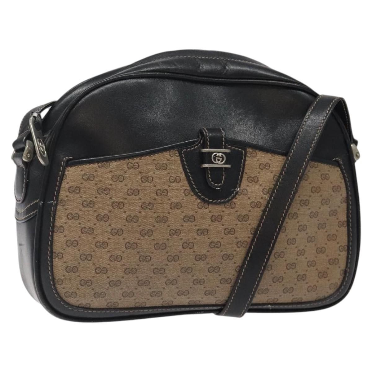 GUCCI Micro GG Supreme Shoulder Bag Pvc Brown 001 256 001