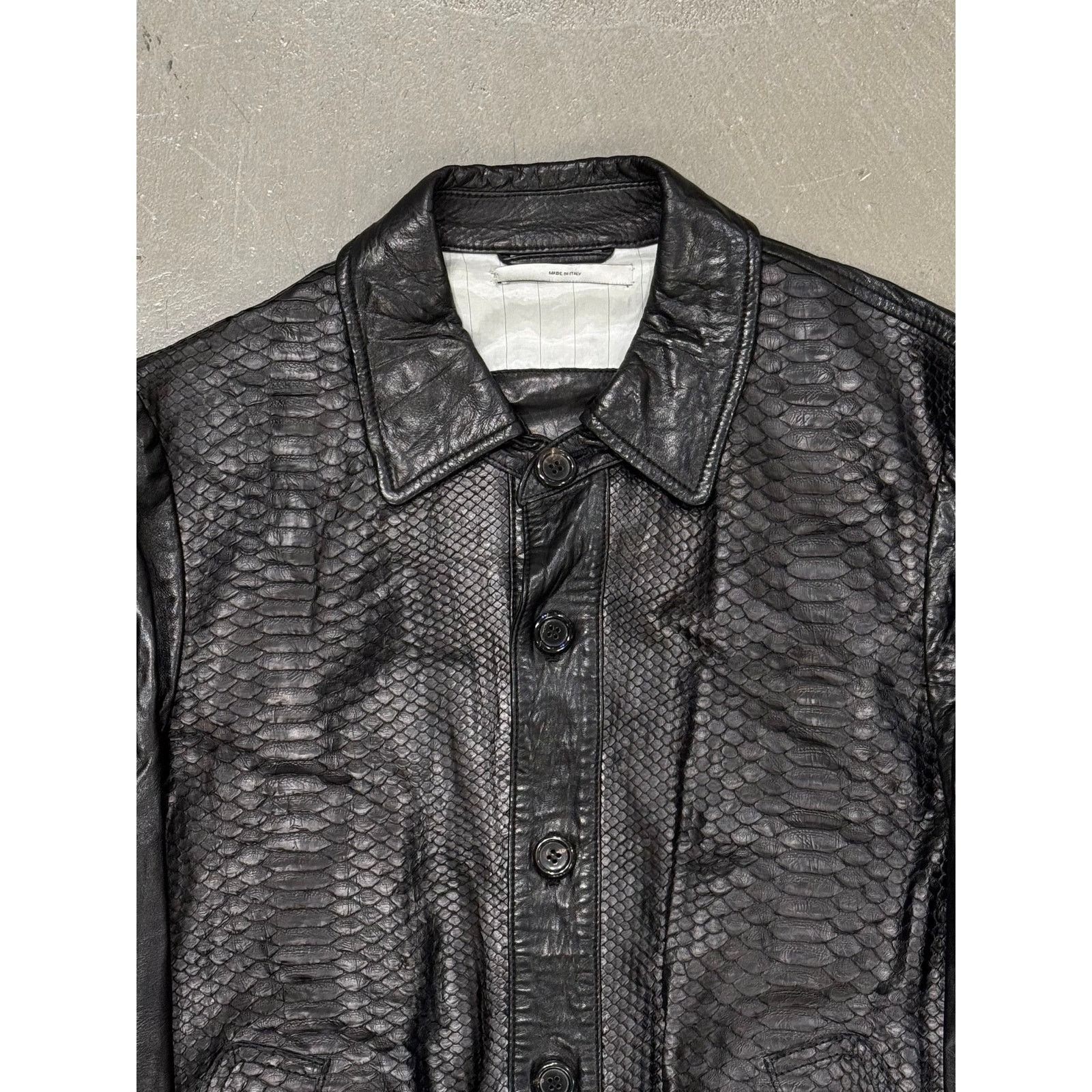 Saint Laurent Paris 2000s Yves Saint Laurent by Tom Ford python bomber jacket Size US S / EU 44-46 / 1 - 3 Thumbnail