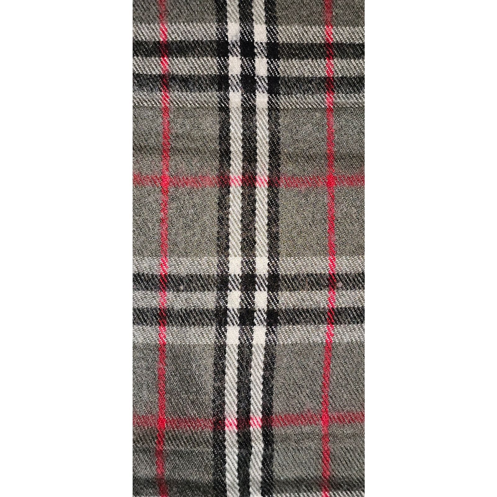 Burberry BURBERRYsLondon 100% Lambswool Gray Scarf Nova Check (2) Size ONE SIZE - 8 Thumbnail
