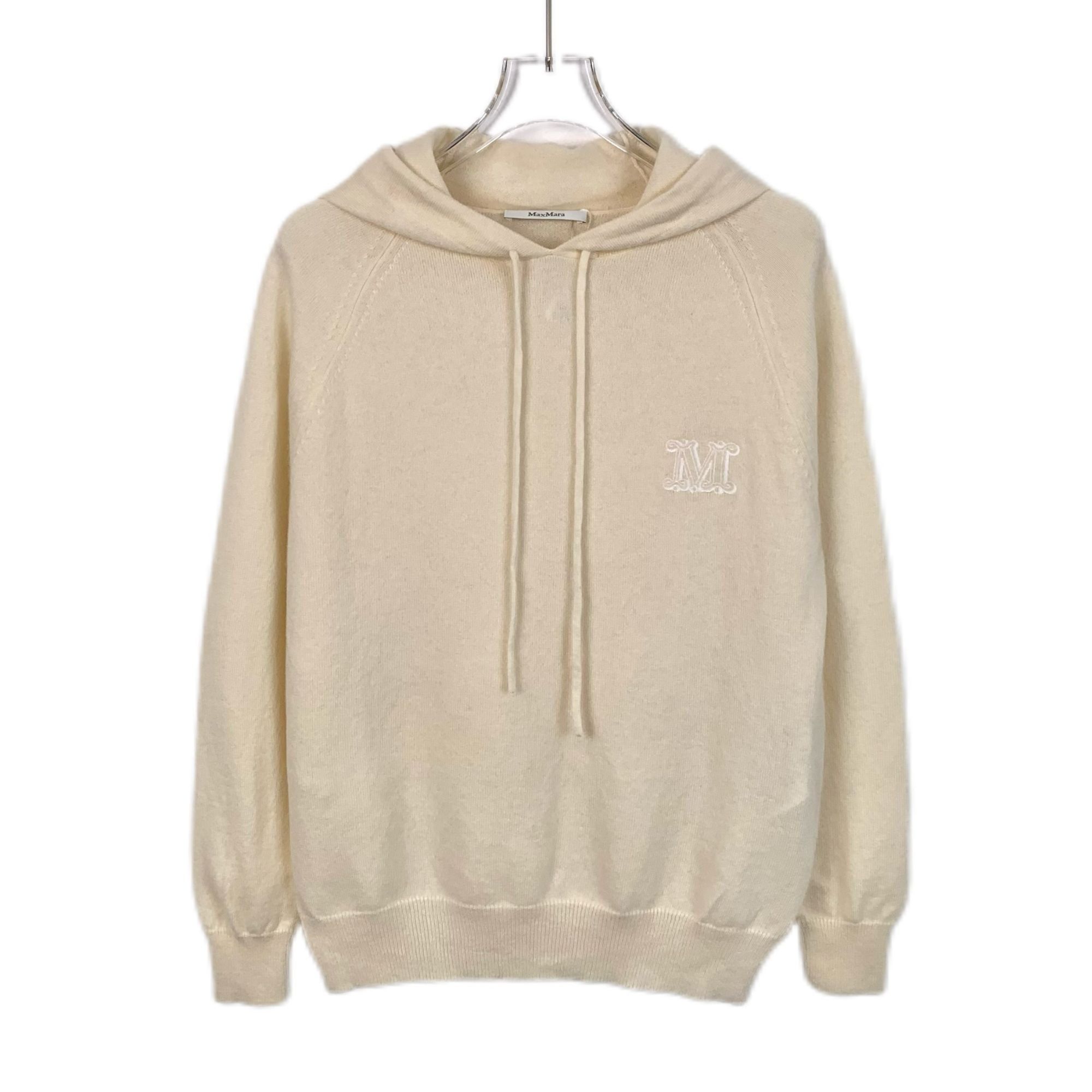 Max Mara Max Mara Beige Cashmere & Wool Logo Hoodie Womens Size XS / US 0-2 / IT 36-38 - 1 Thumbnail