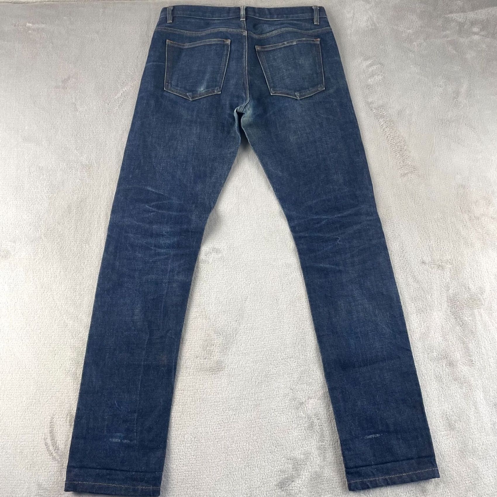 Denime APC Petit Standard Slim Skinny Distressed Selvedge Denim Jeans Mens 29 (30x33) Size US 29 - 6 Thumbnail