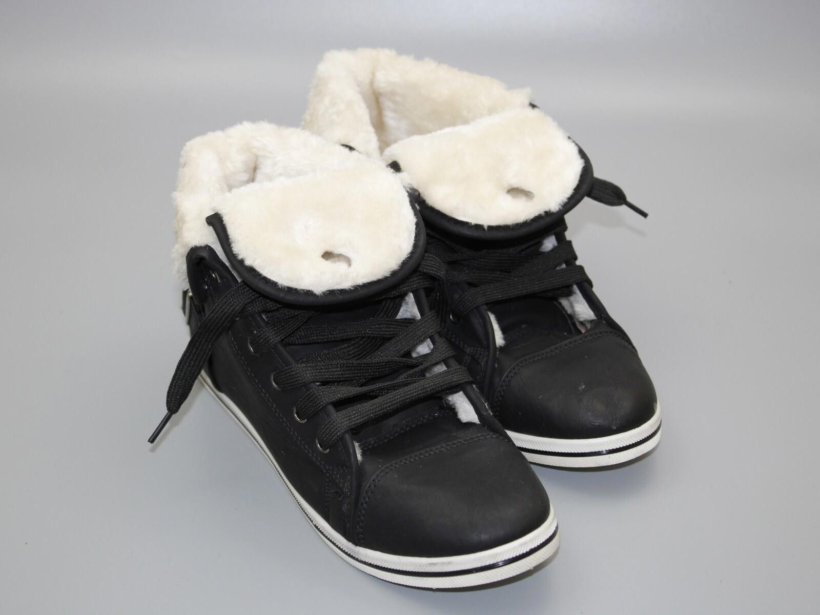 Ugg Black Ugg Trainers with White Furry Tops Size 41 UK size 7.5 Size US 9.5 / IT 39.5 - 1 Thumbnail
