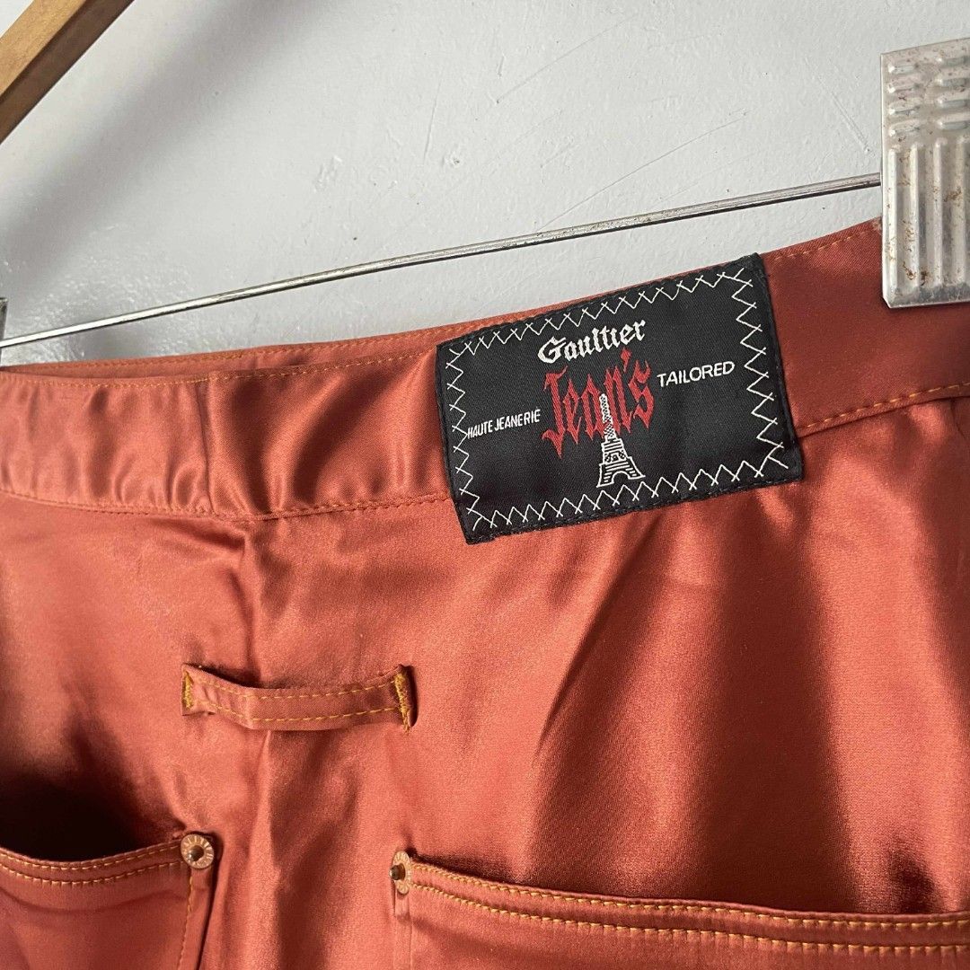 Jean Paul Gaultier Jean Paul Gaultier Satin Mini Skirt Size 27" / US 4 / IT 40 - 4 Thumbnail