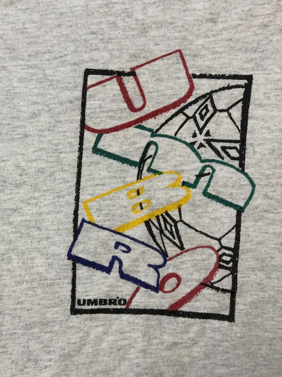 Umbro Umbro Soccer T-shirt Soccer Ball Crayon Art 90s Tee - M Size US M / EU 48-50 / 2 - 4 Thumbnail
