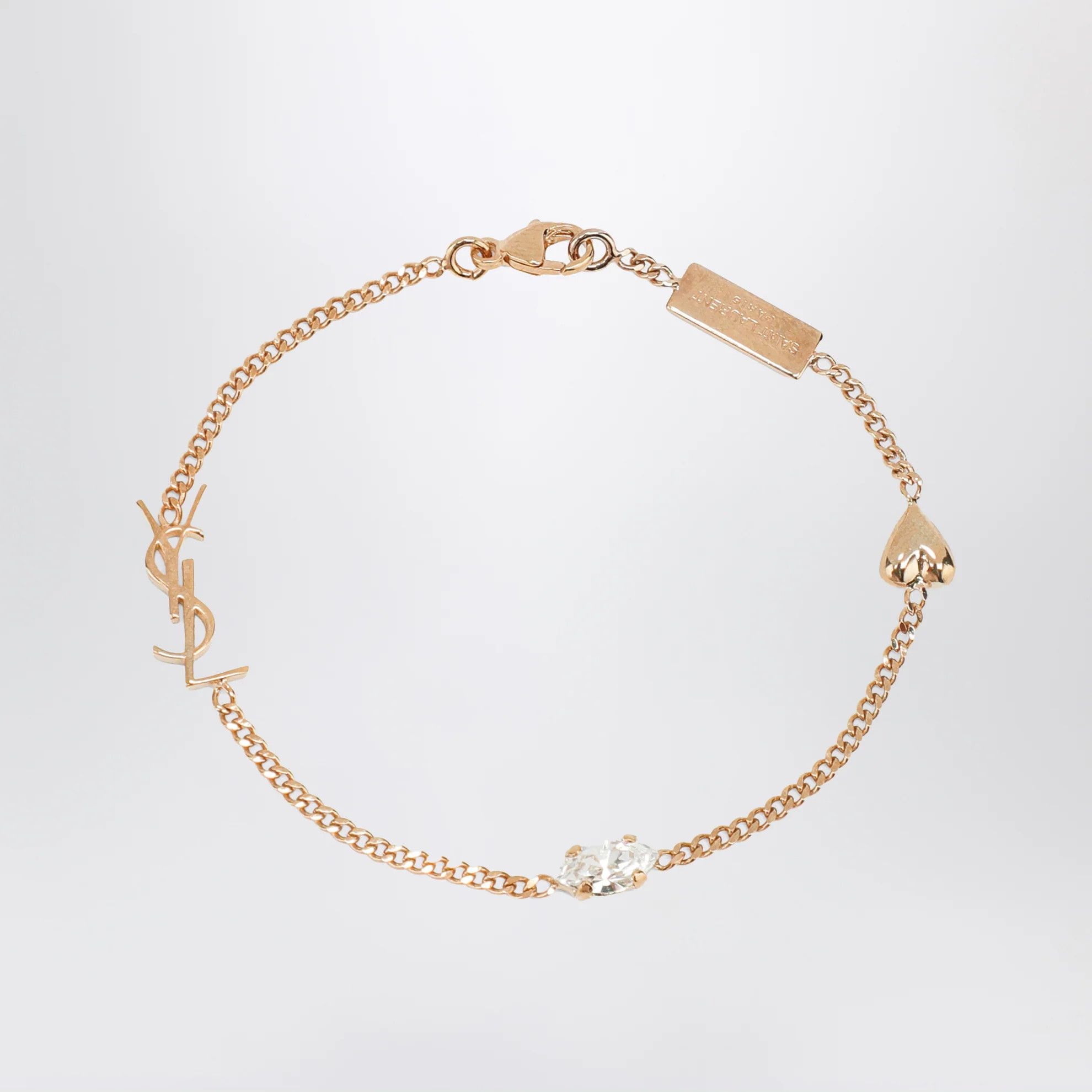 Saint Laurent Paris o1d2blof0526 Size: S / Cassandre Heart Charm Bracelet Size ONE SIZE - 1 Thumbnail