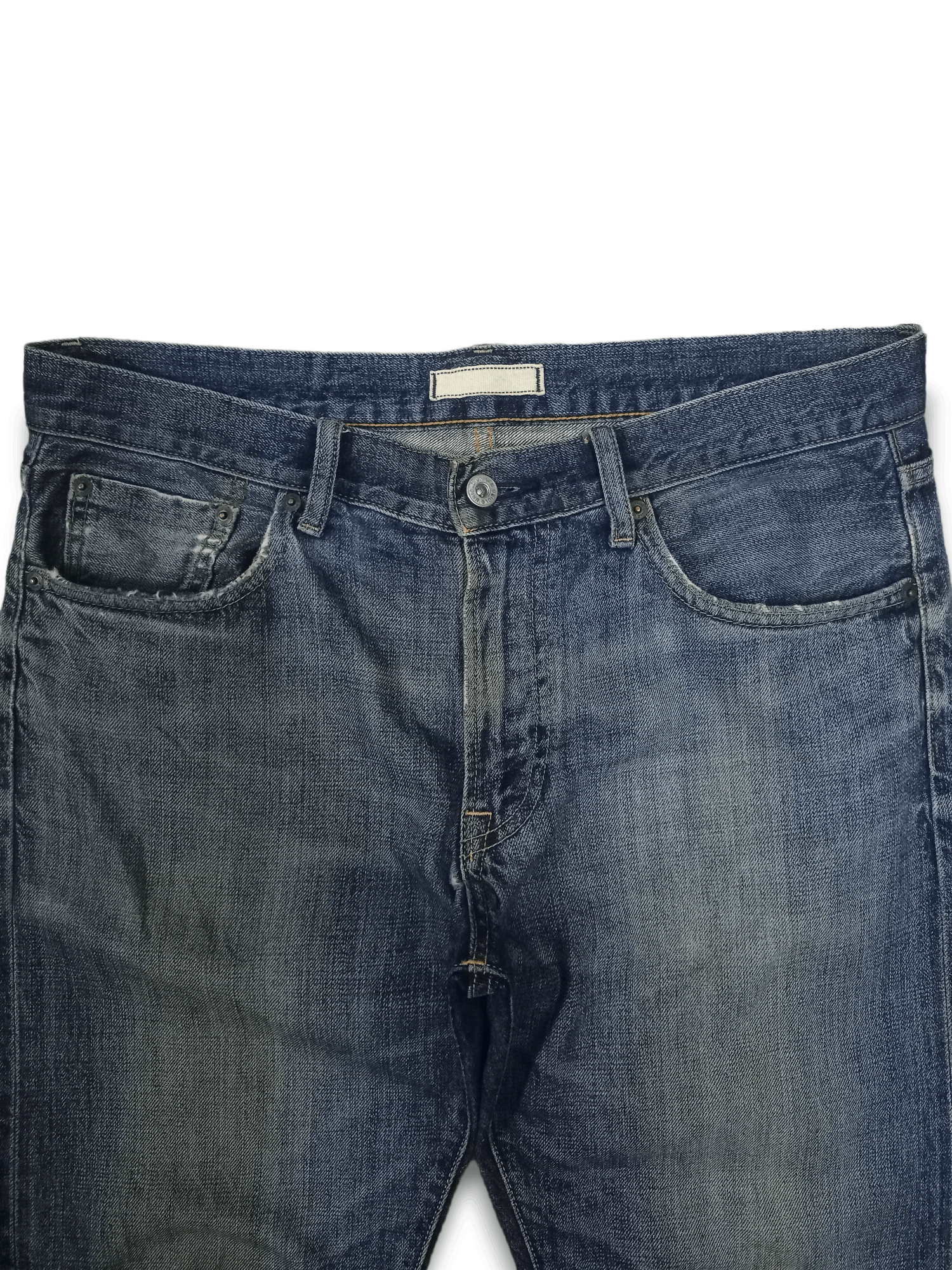 Uniqlo Vintage Uniqlo Selvedge Mud Wash Distressed Loose Jeans Size US 36 / EU 52 - 4 Thumbnail