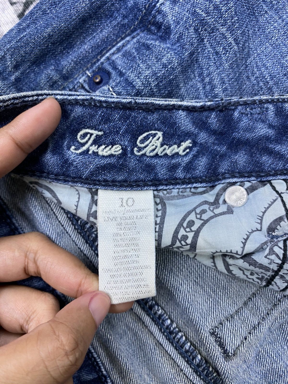 American Eagle Outfitters Vtg American Eagle Denim Blue Bootcut Jeans Size 33" - 16 Thumbnail