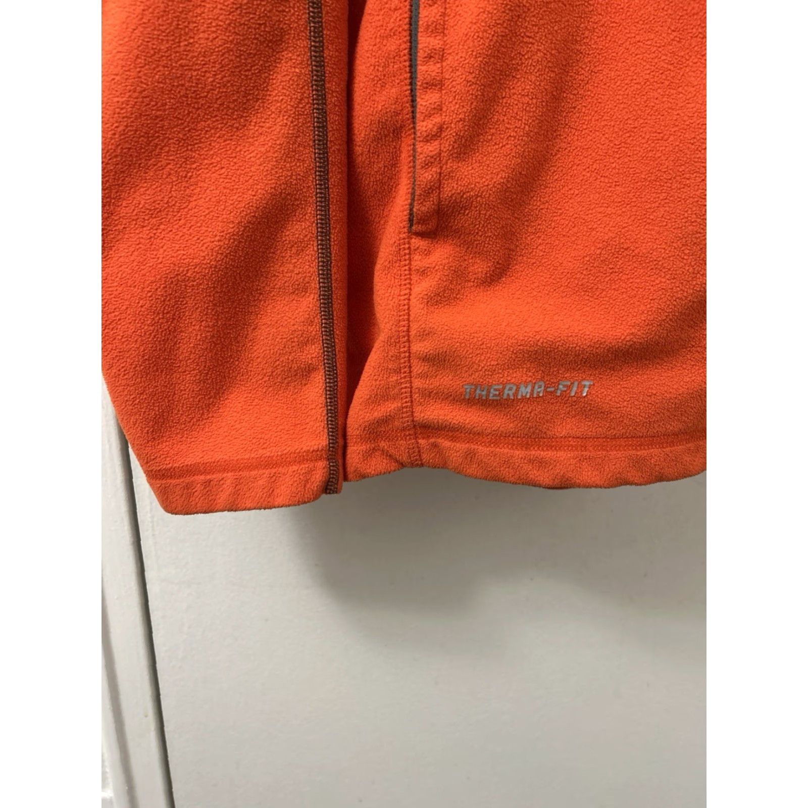 Nike Nike Therma-Fit 1/4 Zip Mens Large Orange Fleece Pullover Jackets L/S Pockets 416343-800 Size US L / EU 52-54 / 3 - 5 Thumbnail