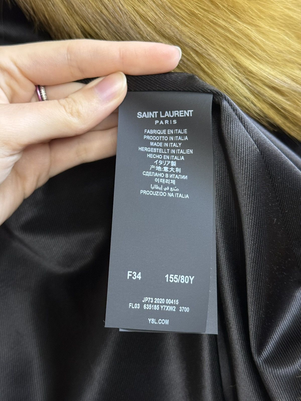 Saint Laurent Paris Saint Laurent Boxy Coat in Fox Fur Size XS / US 0-2 / IT 36-38 - 5 Thumbnail