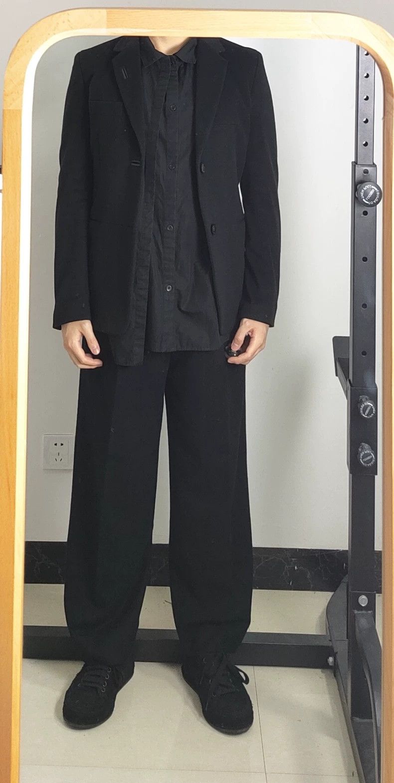 Yohji Yamamoto Yohji Yamamoto size 2 13aw asymmetric patchwork blazer 250 Size 36R - 9 Thumbnail