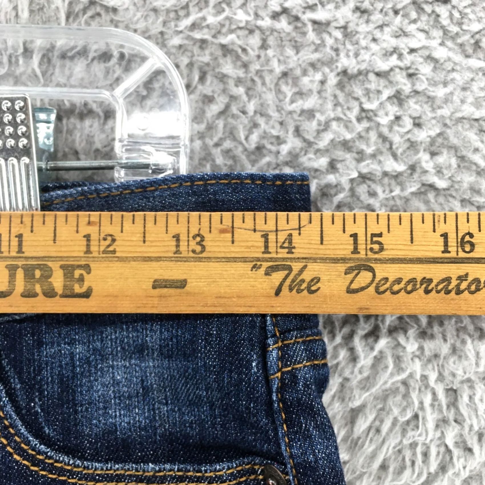 Banana Republic Banana Republic Stretch Cut-Off Shorts Womens 0 Blue Denim Cotton Blend Zip Size 25" / US 0 / IT 36 - 4 Thumbnail