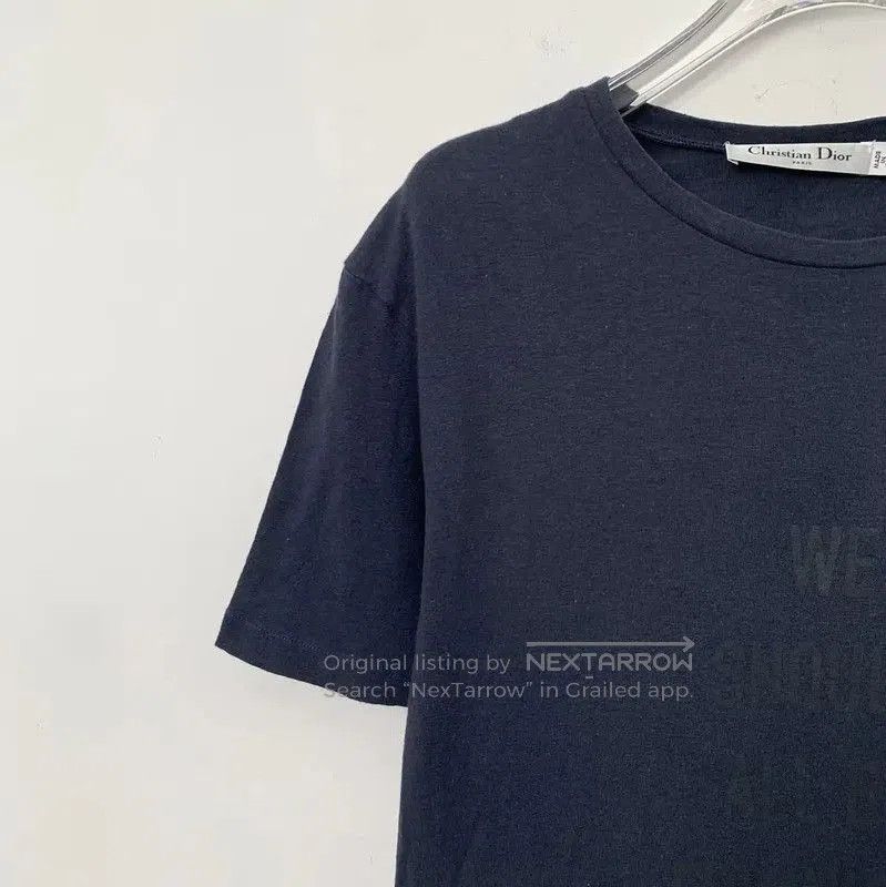 Dior Dior Dark Blue Cotton T. Size L / US 10 / IT 46 - 3 Thumbnail