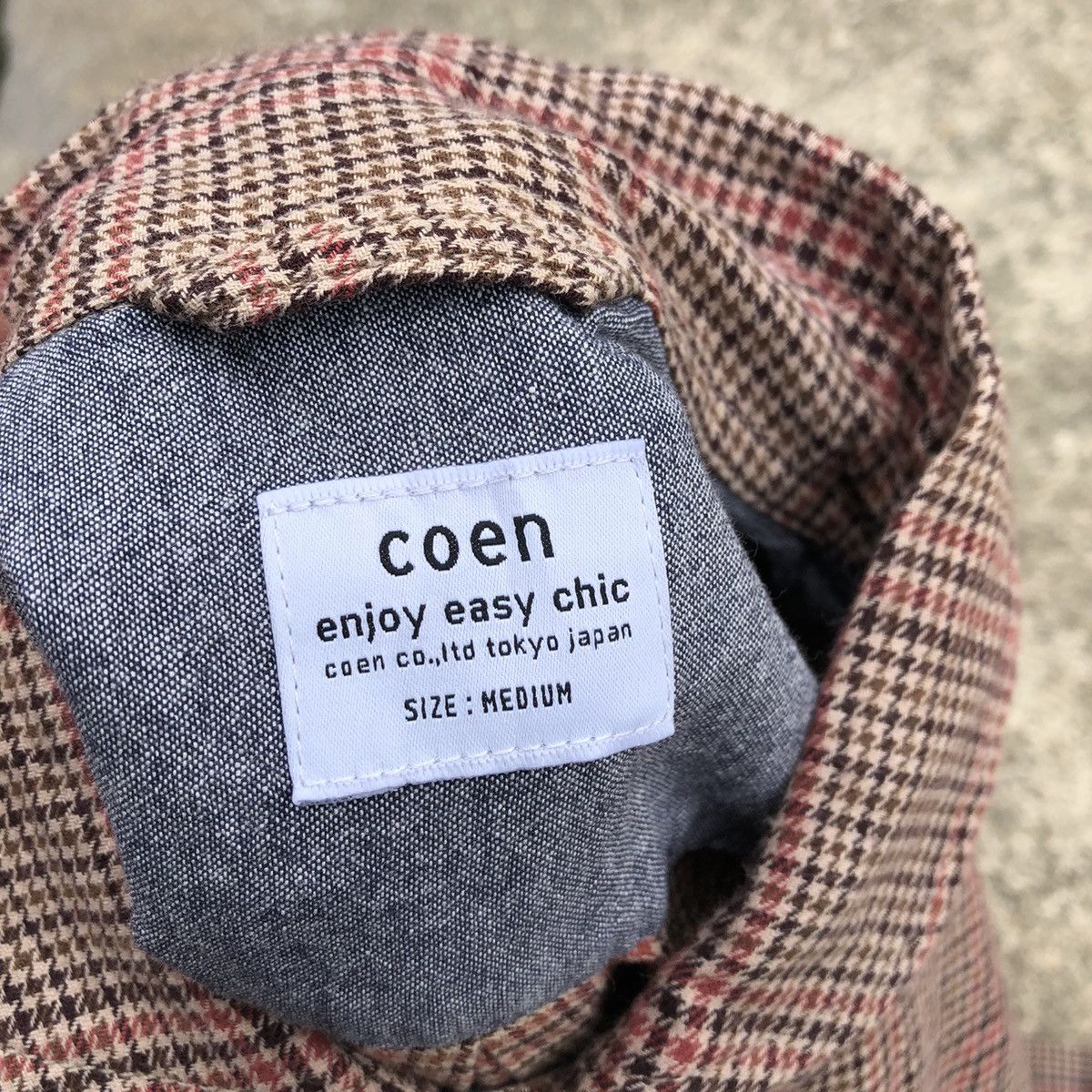 Japanese Brand 🔥Rare🔥🇯🇵Coen Smiths Checkerd Workers Buttons Pockets Shirts Size US M / EU 48-50 / 2 - 15 Thumbnail