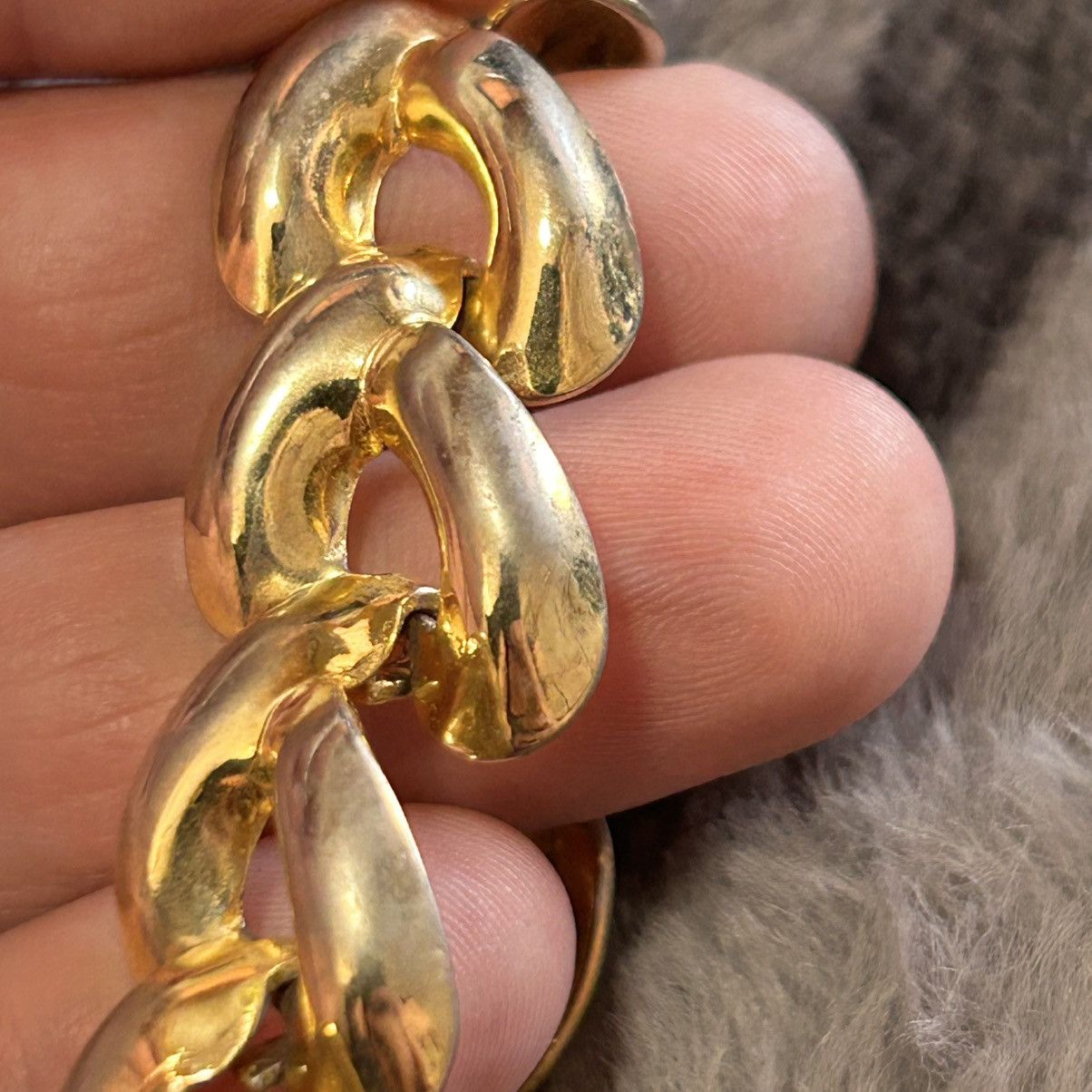 Vintage Vintage 80s large gold tone link necklace Size ONE SIZE - 6 Thumbnail