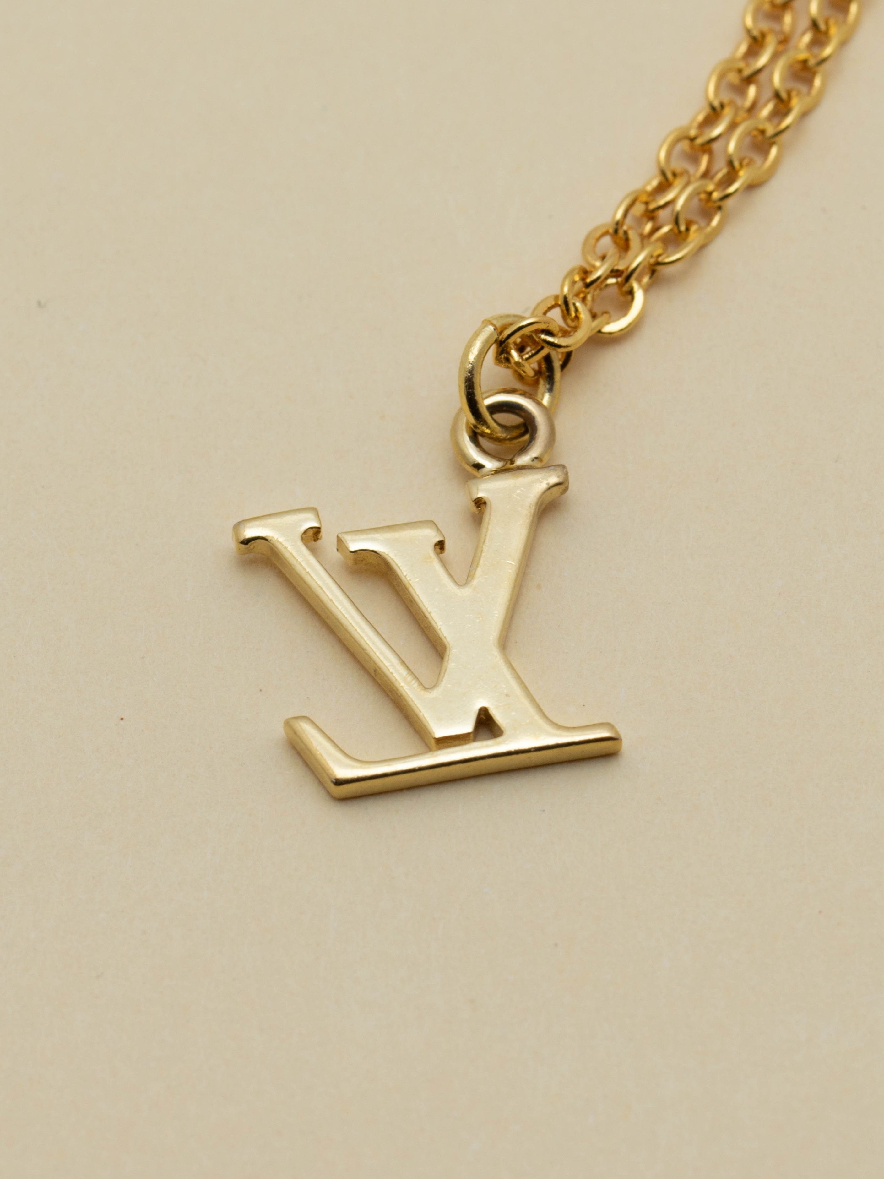 Louis Vuitton LV Pendant & Gold-plated Chain Size ONE SIZE - 2 Thumbnail