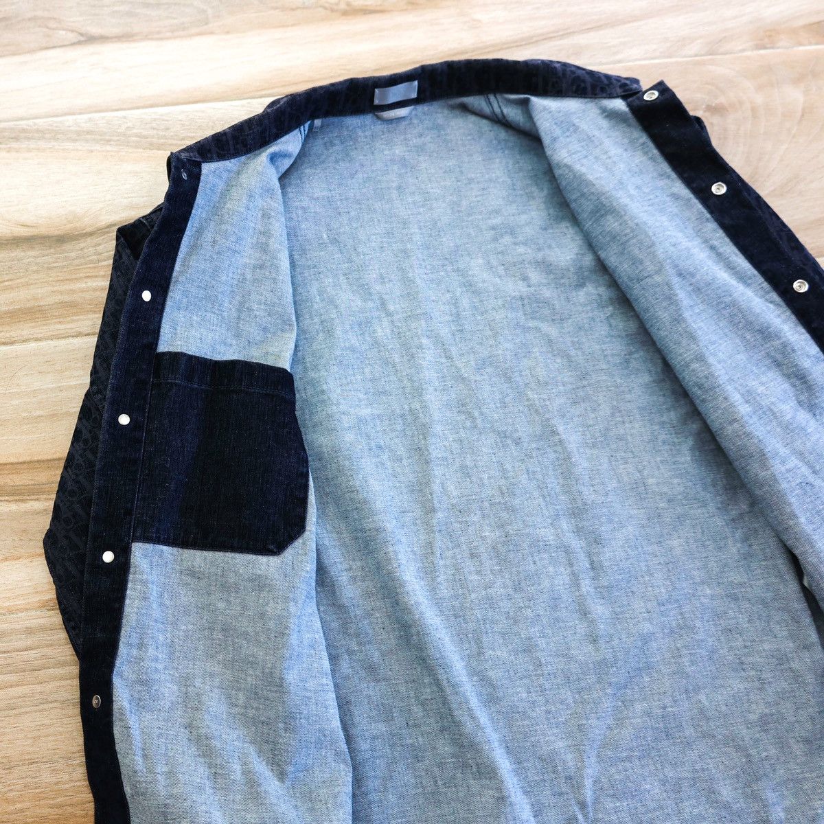 Dior Dior Oblique Grey Denim Jacket Size US L / EU 52-54 / 3 - 6 Thumbnail