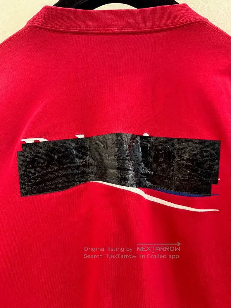 Balenciaga Balenciaga Tape Coca-Cola Letter Logo Red Short Sleeve Size US XXS / EU 40 - 5 Thumbnail