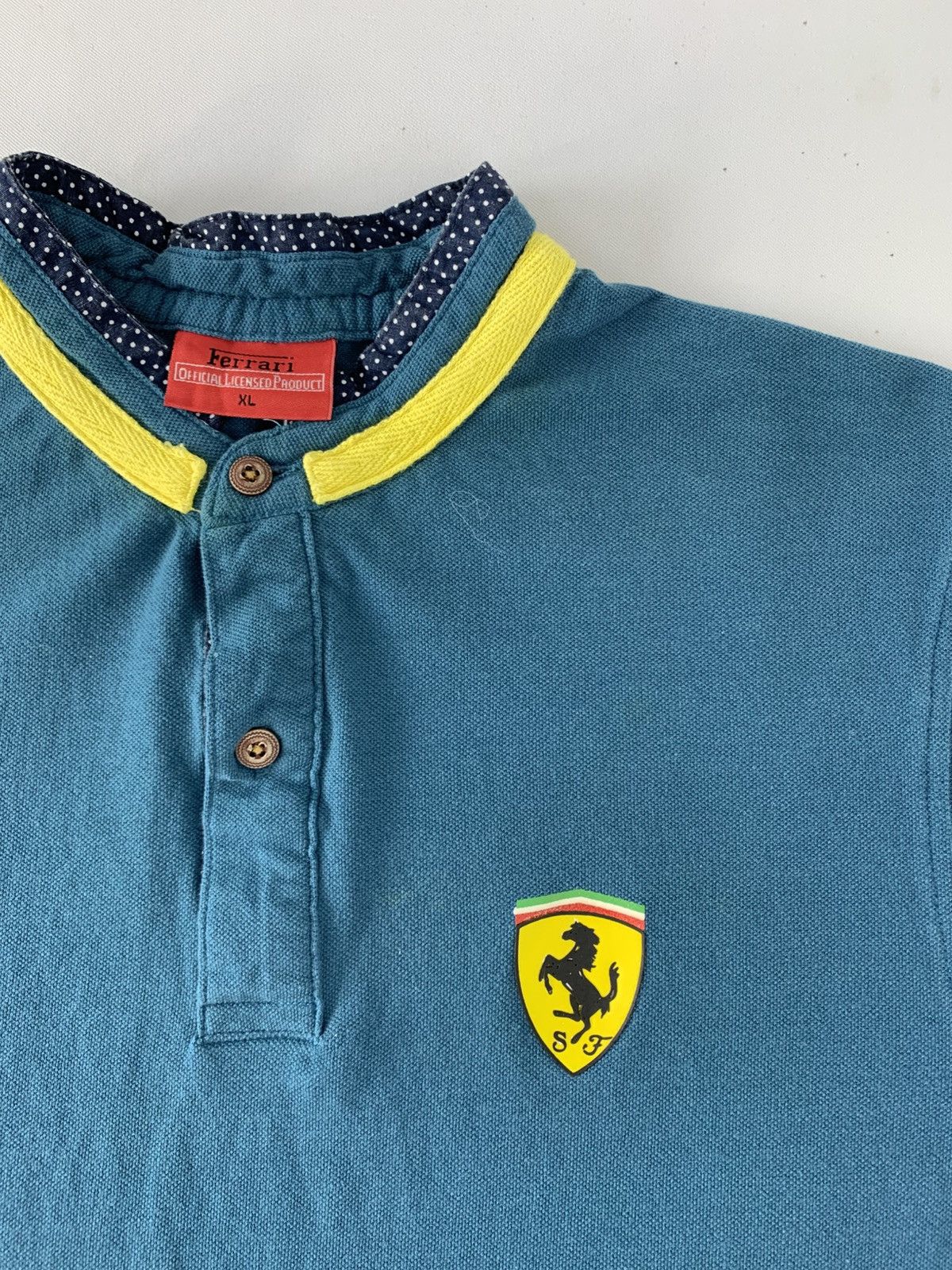Ferrari Ferrari By Pre Cisport Small Patches Logo Polo Tee T Shirt Size US M / EU 48-50 / 2 - 4 Thumbnail