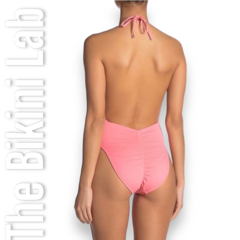 Other The Bikini Lab Rack Solid Plunge Shirred Booty One-Piece Hal Size M / US 6-8 / IT 42-44 - 12 Thumbnail