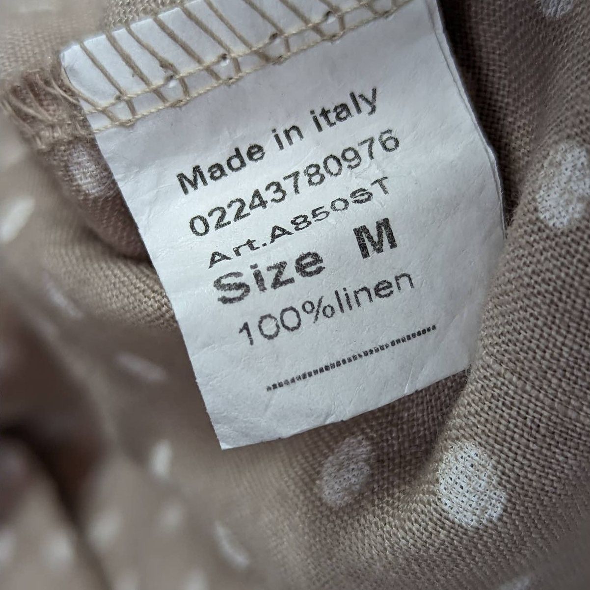 Other Stella Martini Polka Dot Linen Sundress Tan and White Medium Size M / US 6-8 / IT 42-44 - 5 Thumbnail