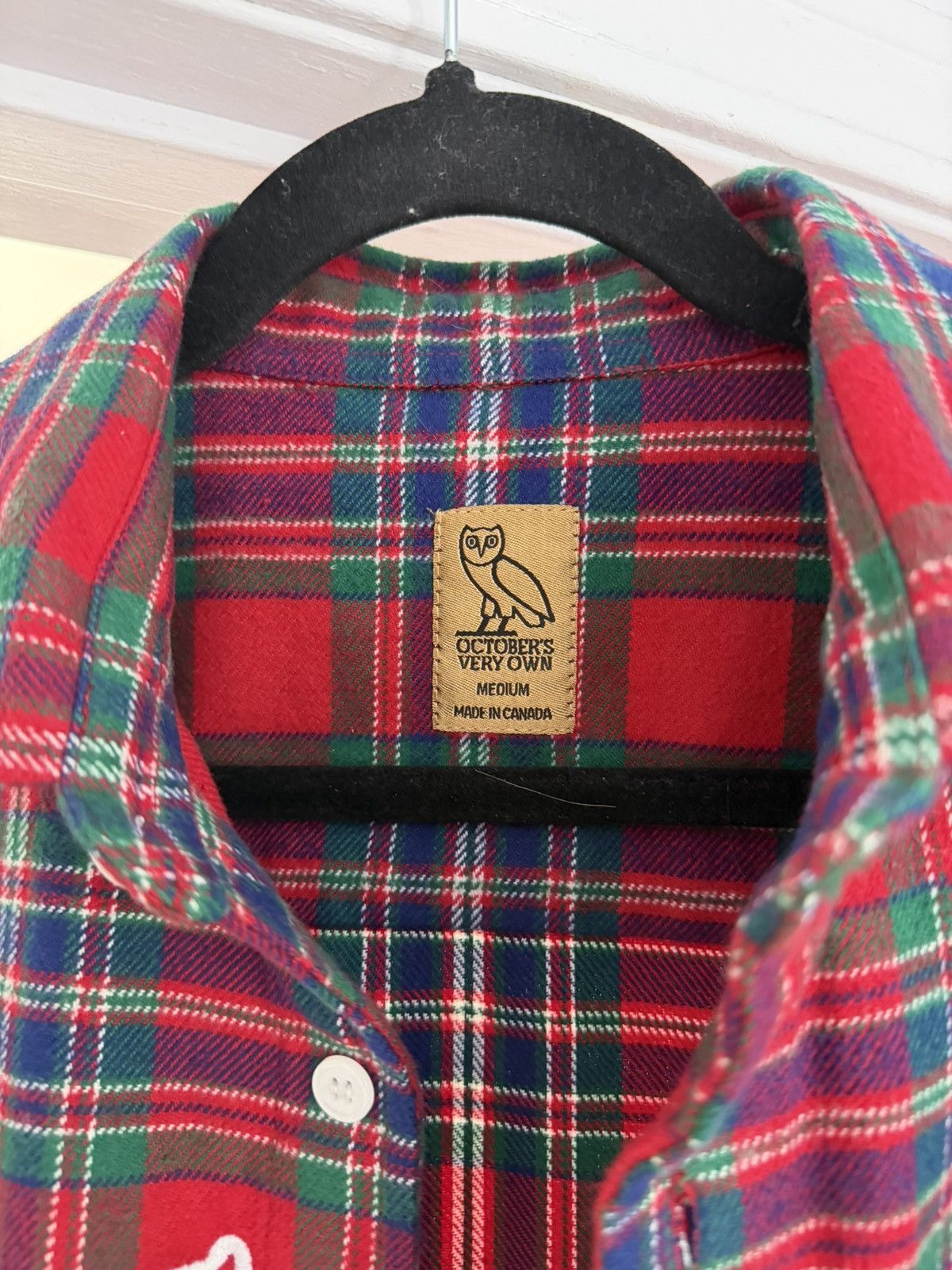 October's Very Own OVO October Flannel Button Down Shirt Size US M / EU 48-50 / 2 - 2 Thumbnail