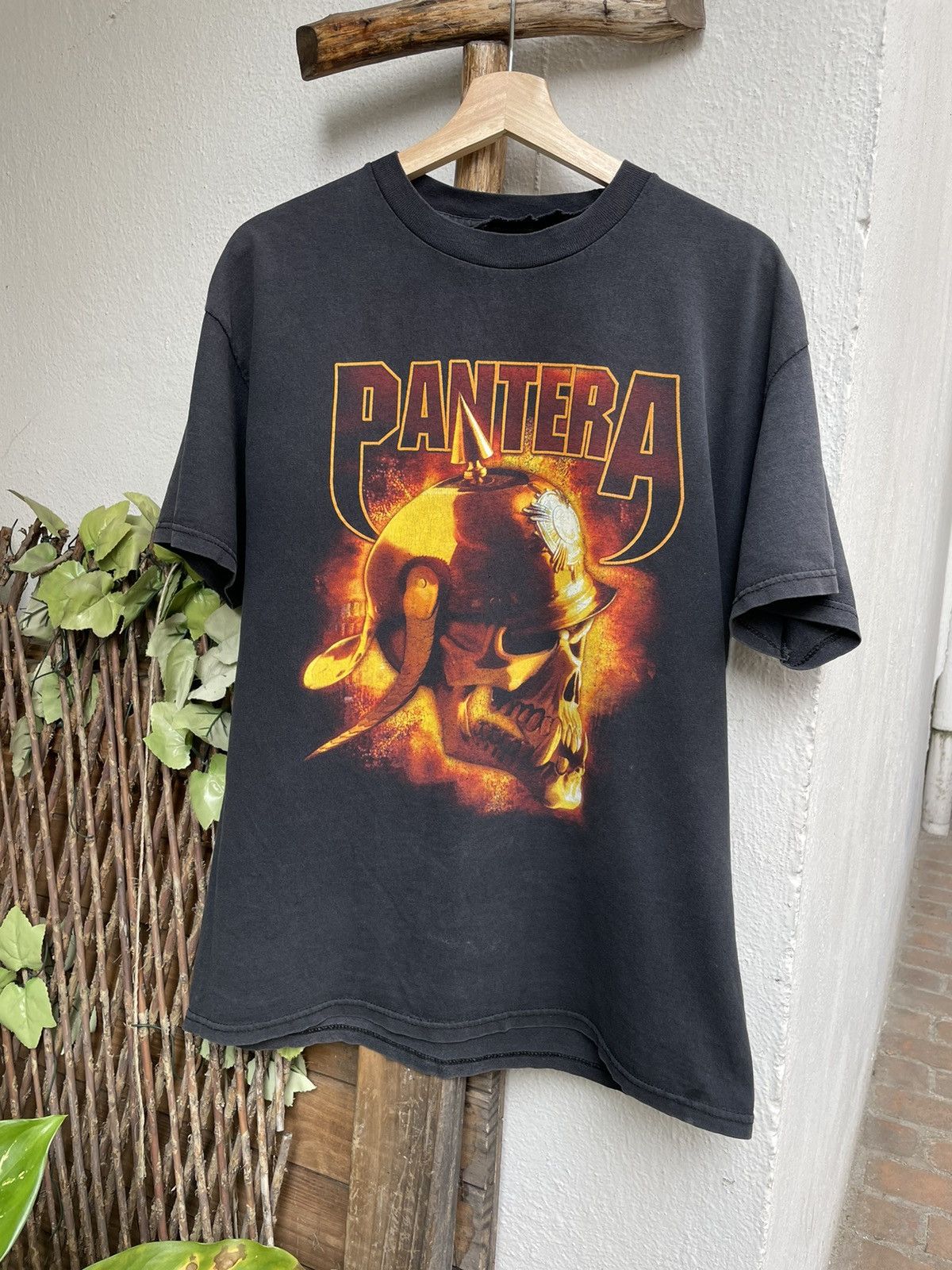 Vintage 2000s Pantera Skull Helmet Metal Tee | Grailed