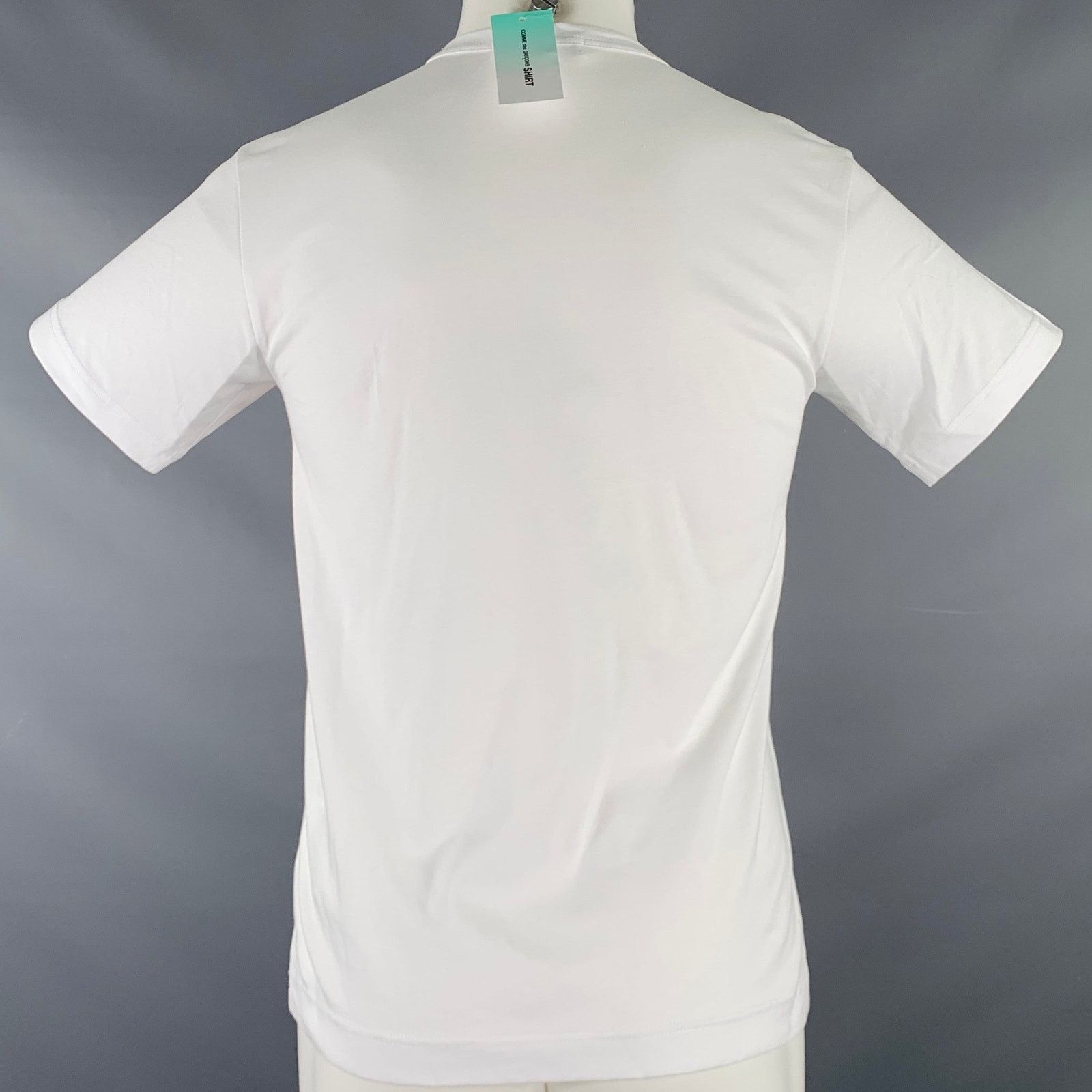 Comme des Garcons SHIRT SHIRT Size S White Pink Mushroom Cotton Crew Neck T-shirt Size US S / EU 44-46 / 1 - 4 Thumbnail