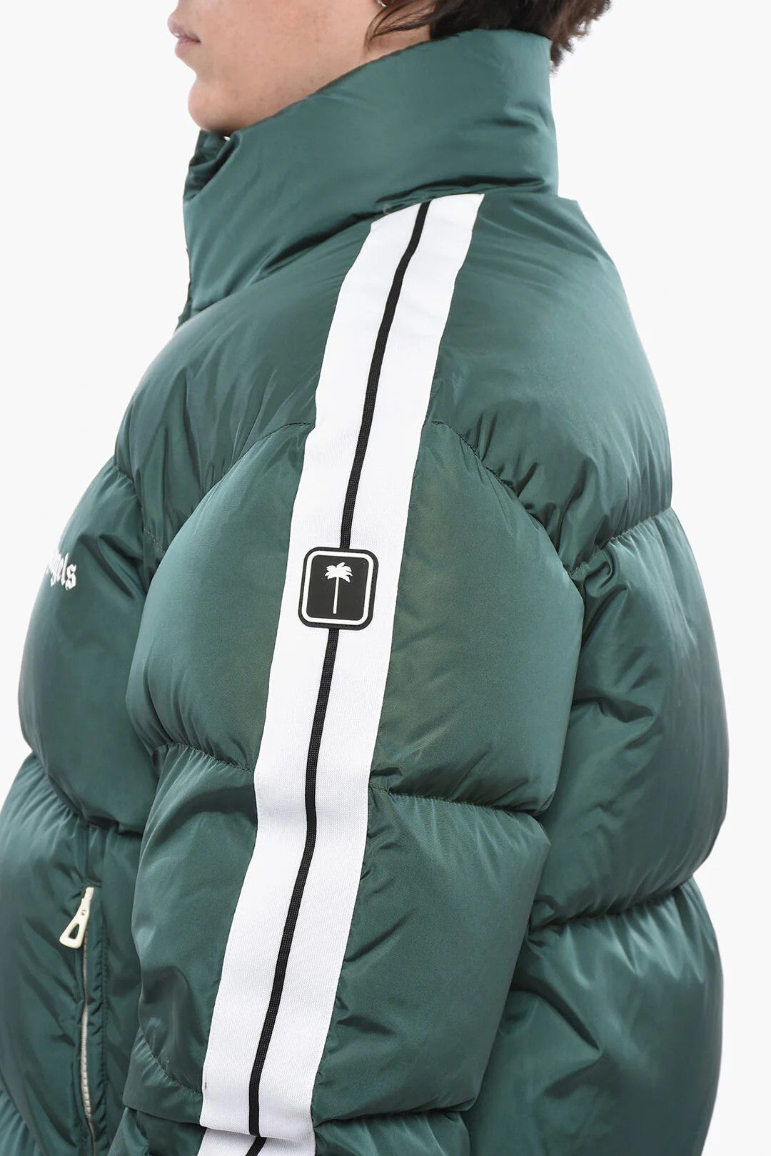 Palm Angels og1mm0326 Nylon Puffer Jacket in Green Size US XS / EU 42 / 0 - 3 Thumbnail
