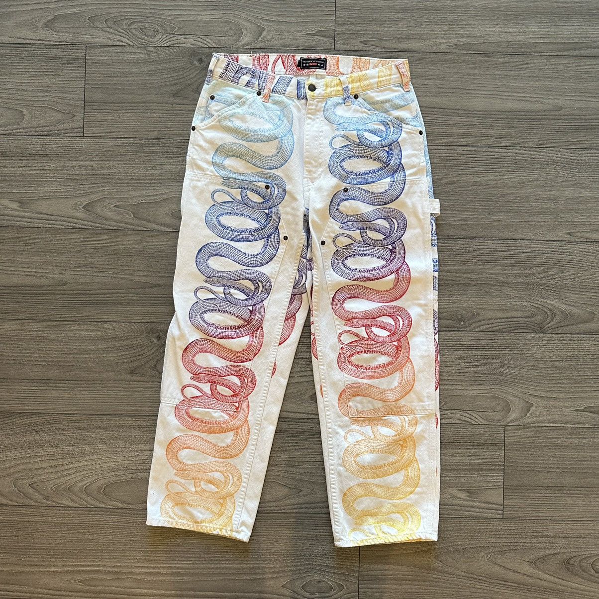 Supreme Supreme Hysteric Glamour Snake Double Knee Denim Pant