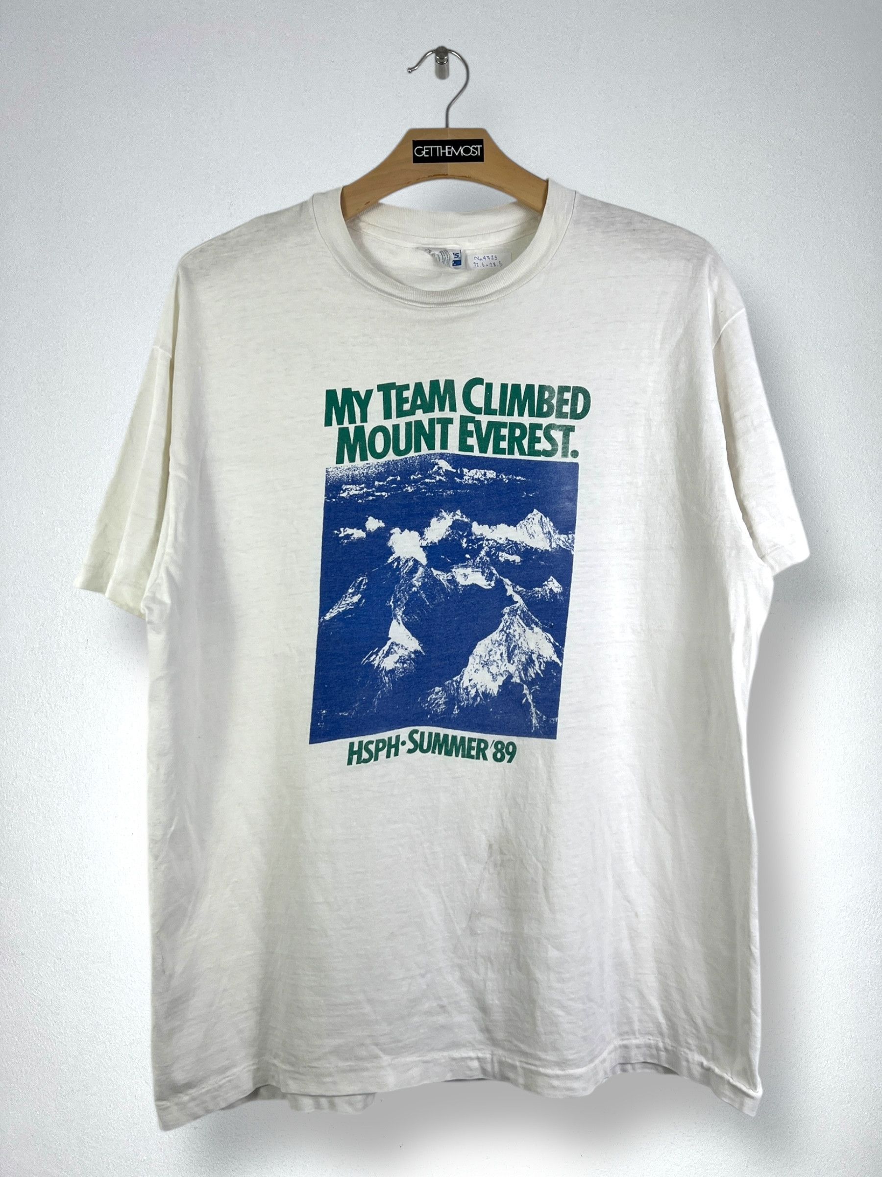 Vintage No.4725 Vintage 80s Graphic Tee Everest Hiking Team (XL) Size US XL / EU 56 / 4 - 1 Thumbnail