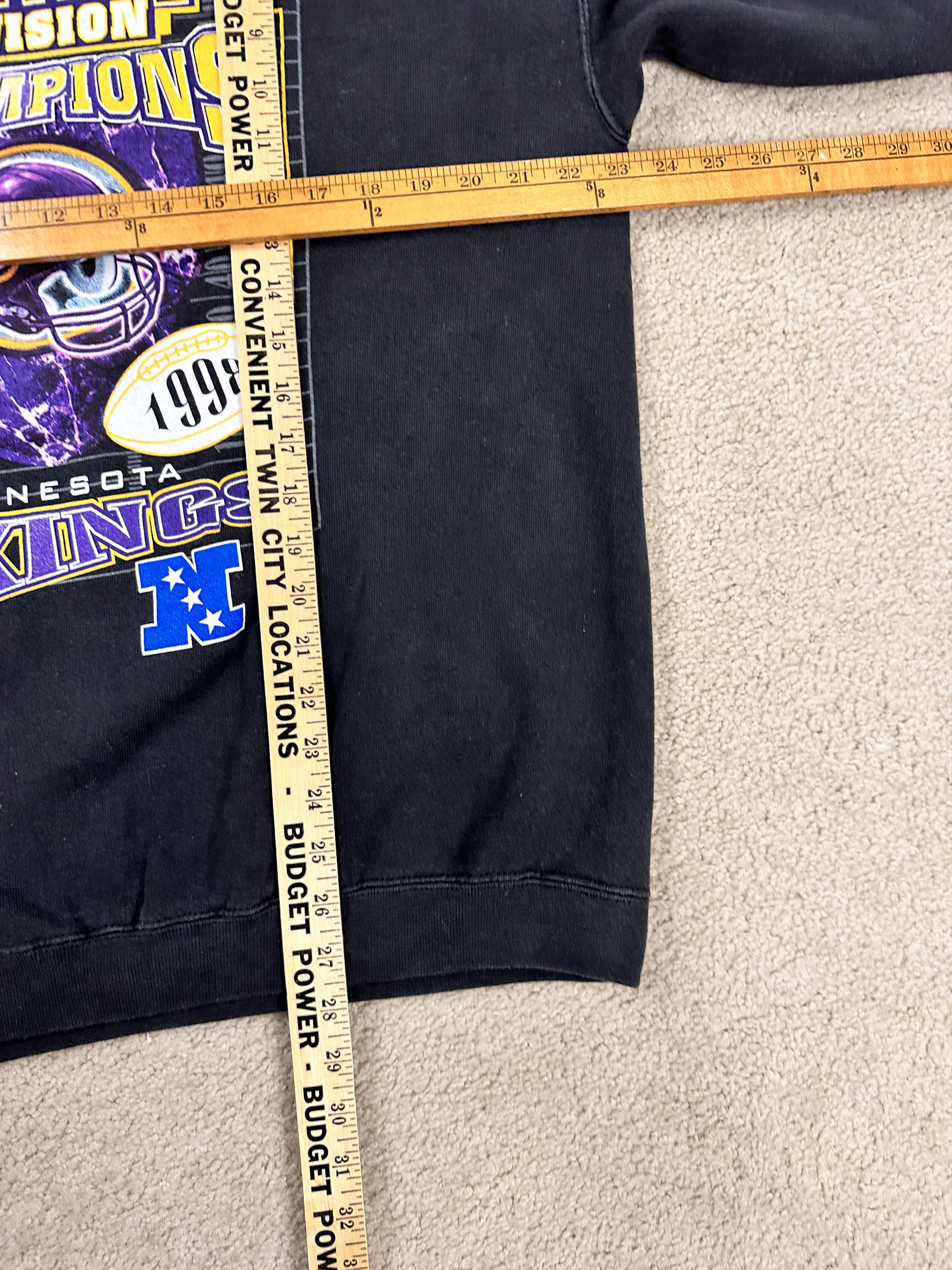 Starter Vintage 1998 Minnesota Vikings Starter Sweatshirt Large Size US L / EU 52-54 / 3 - 5 Thumbnail