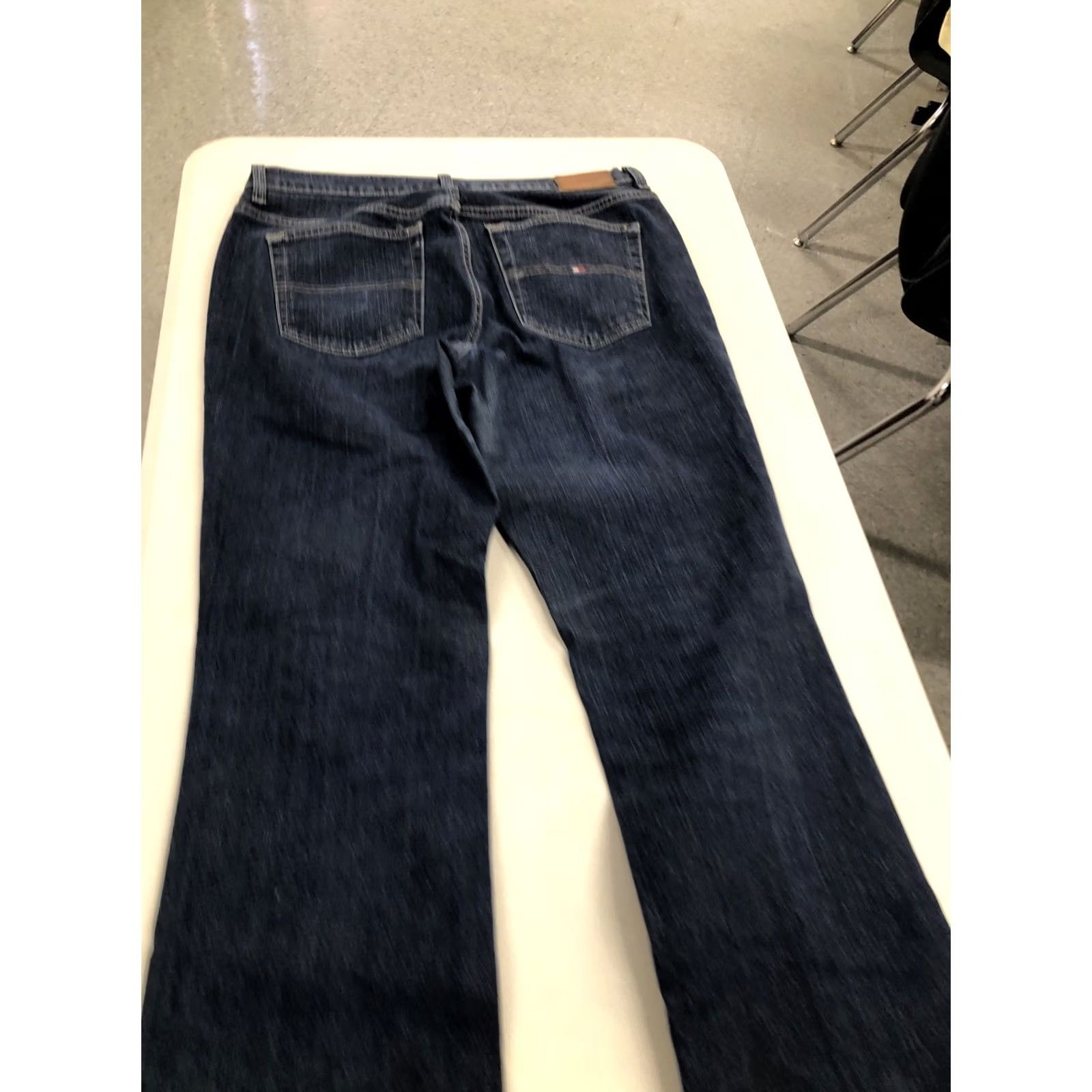 Tommy Hilfiger VINTAGE Tommy Hilfiger Jeans Dark Wash 32x30 Regular 12R Stretch Boot Hipster Womens Jeans Size 34" / US 12 / IT 48 - 3 Thumbnail