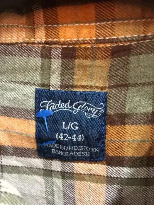 Vintage Faded Flory Plaid Tartan Flannel Shirt 👕 Size US L / EU 52-54 / 3 - 3 Thumbnail