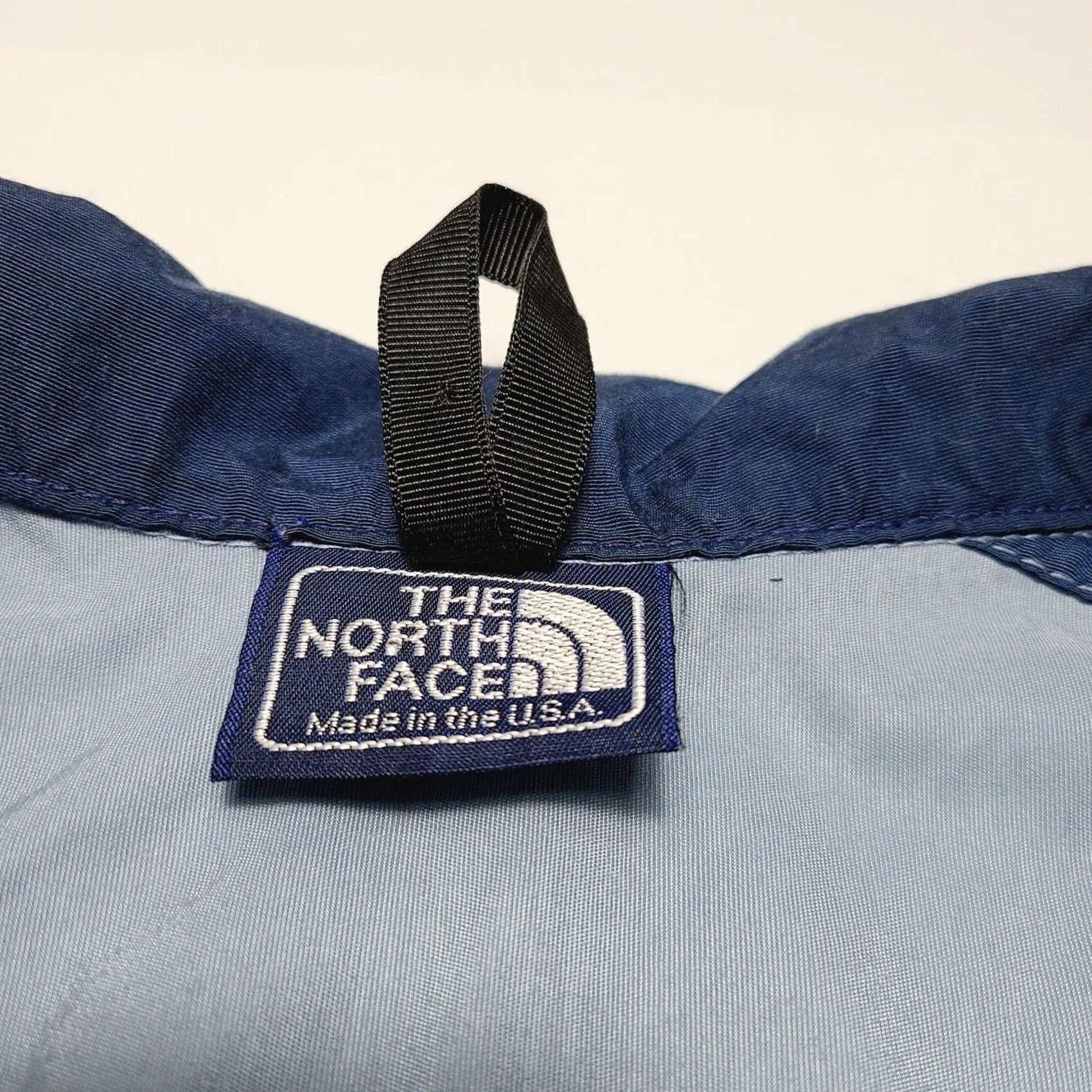 The North Face VINTAGE The North Face Windbreaker Jacket 1/2 Zip Ladies Size 12 USA Blue Windbreaker 80s Style Navy logo Embroidered Nylon Zip USA 1/2 Zip Women 12 Size XL / US 12-14 / IT 48-50 - 5 Thumbnail