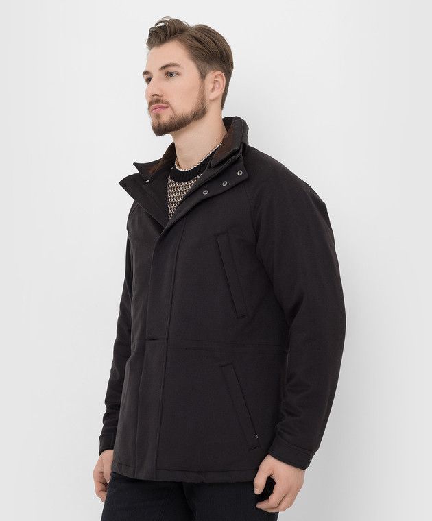 Loro Piana o1srvl11e0526 FAG4264 Icer Jacket in Black Size US L / EU 52-54 / 3 - 3 Thumbnail