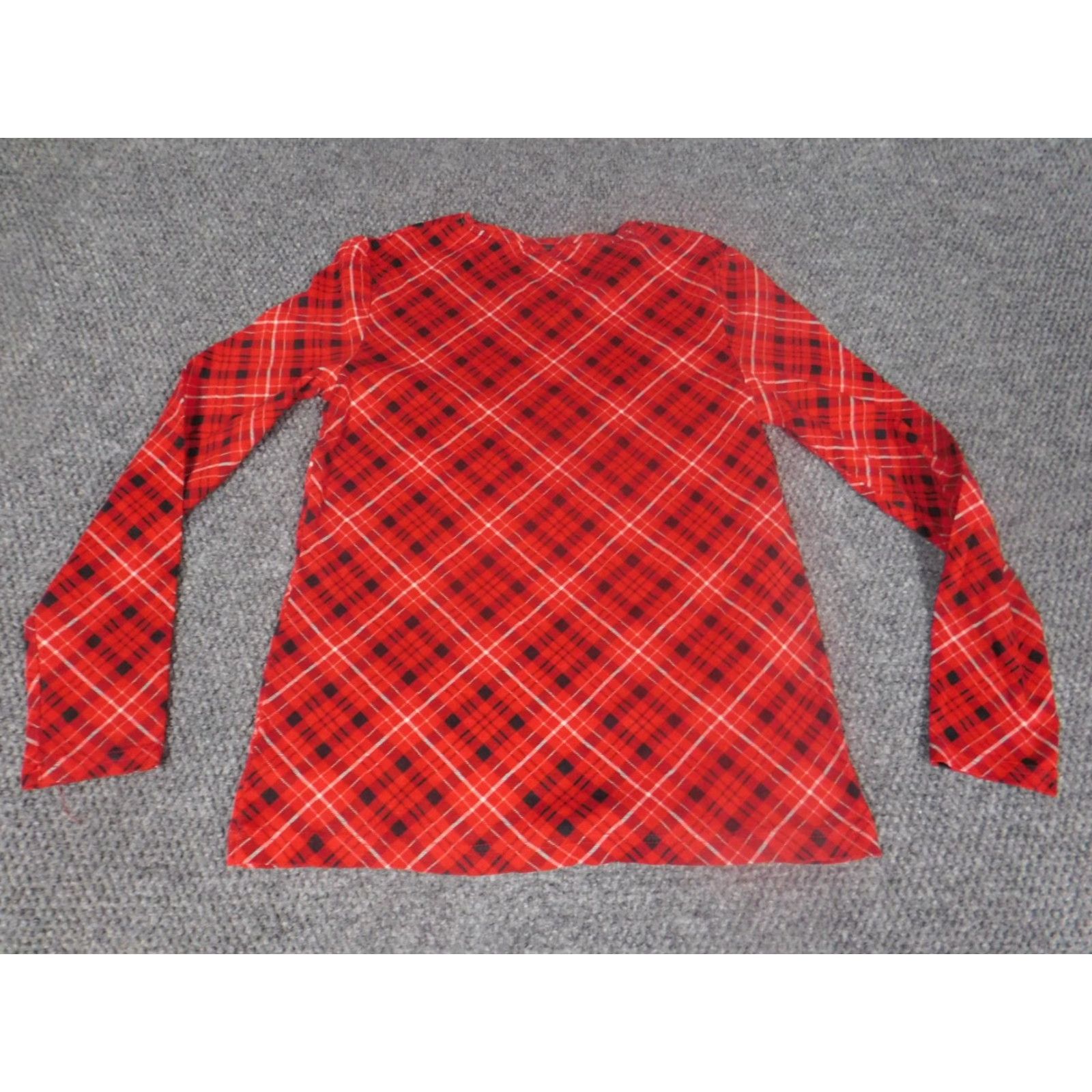 Croft & Barrow Croft & Barrow Blouse Womens Small Red Plaid Crew Neck Casual Shirt Top Size S / US 4 / IT 40 - 6 Thumbnail