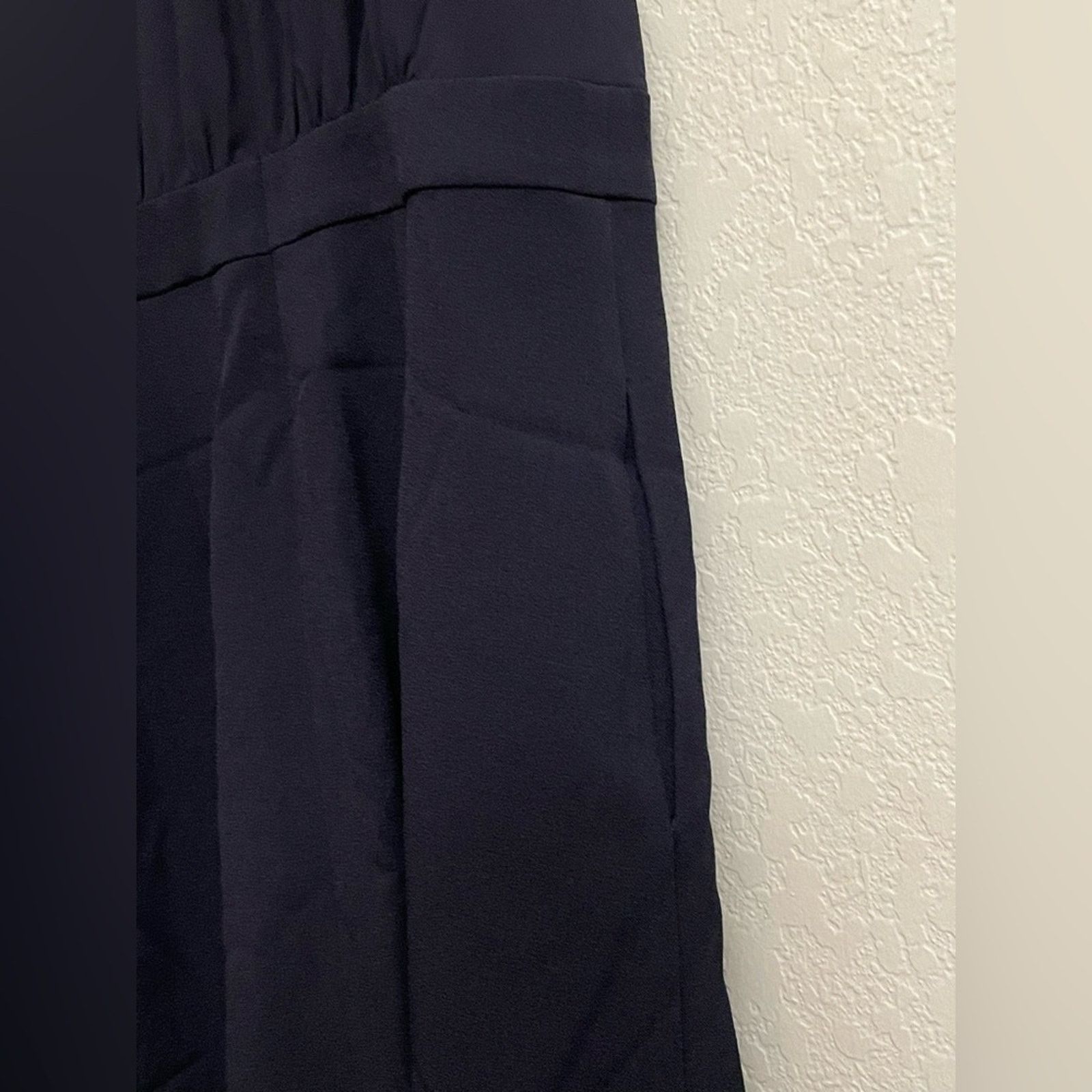 Vince Camuto Vince Camuto Chiffon Bow Neck A-Line Navy Dress Size 10 Size ONE SIZE - 6 Thumbnail
