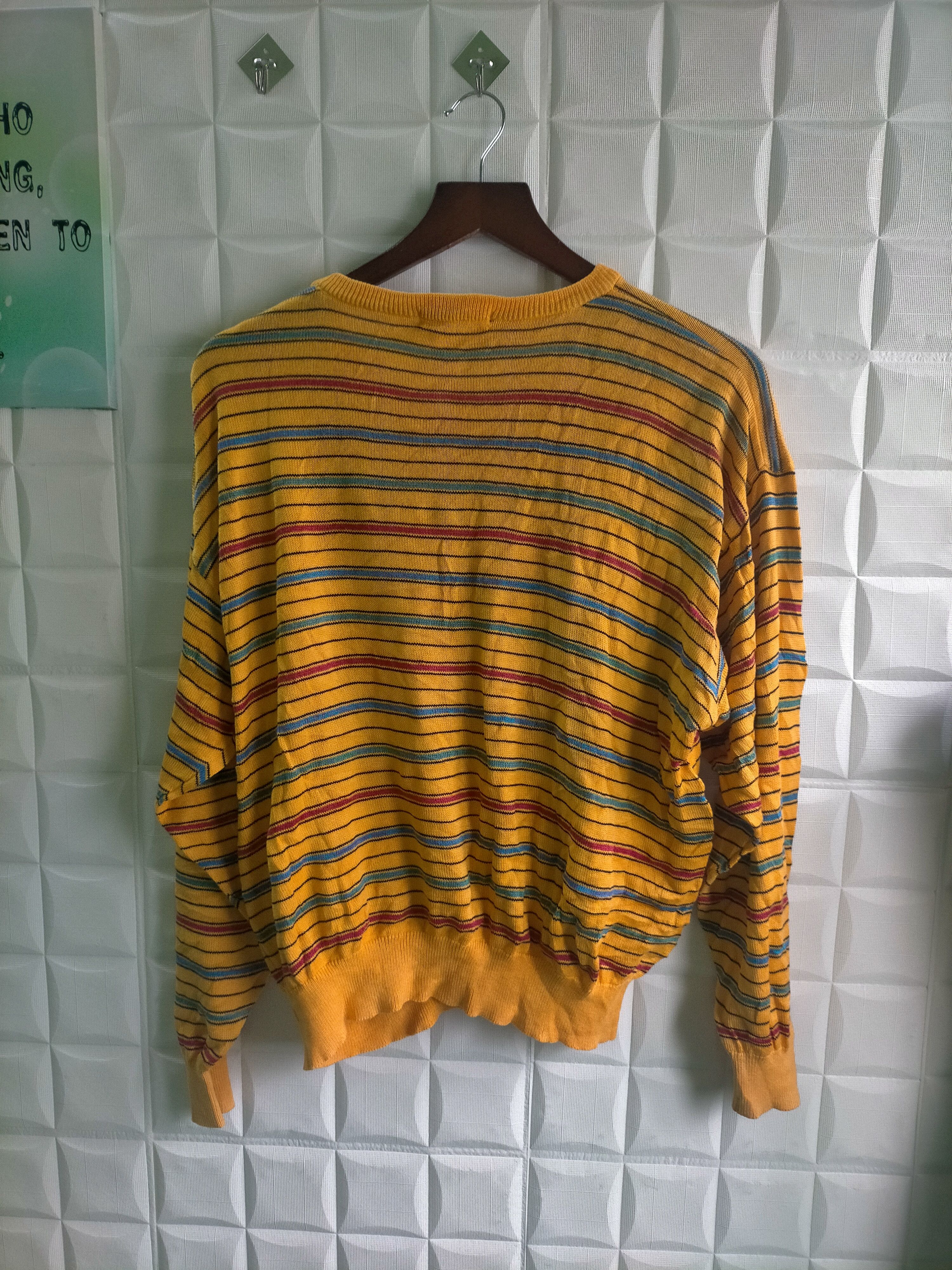 Yves Saint Laurent Vintage Yves Saint Laurent Tricots Stripe Knitwear Size L / US 10 / IT 46 - 4 Thumbnail