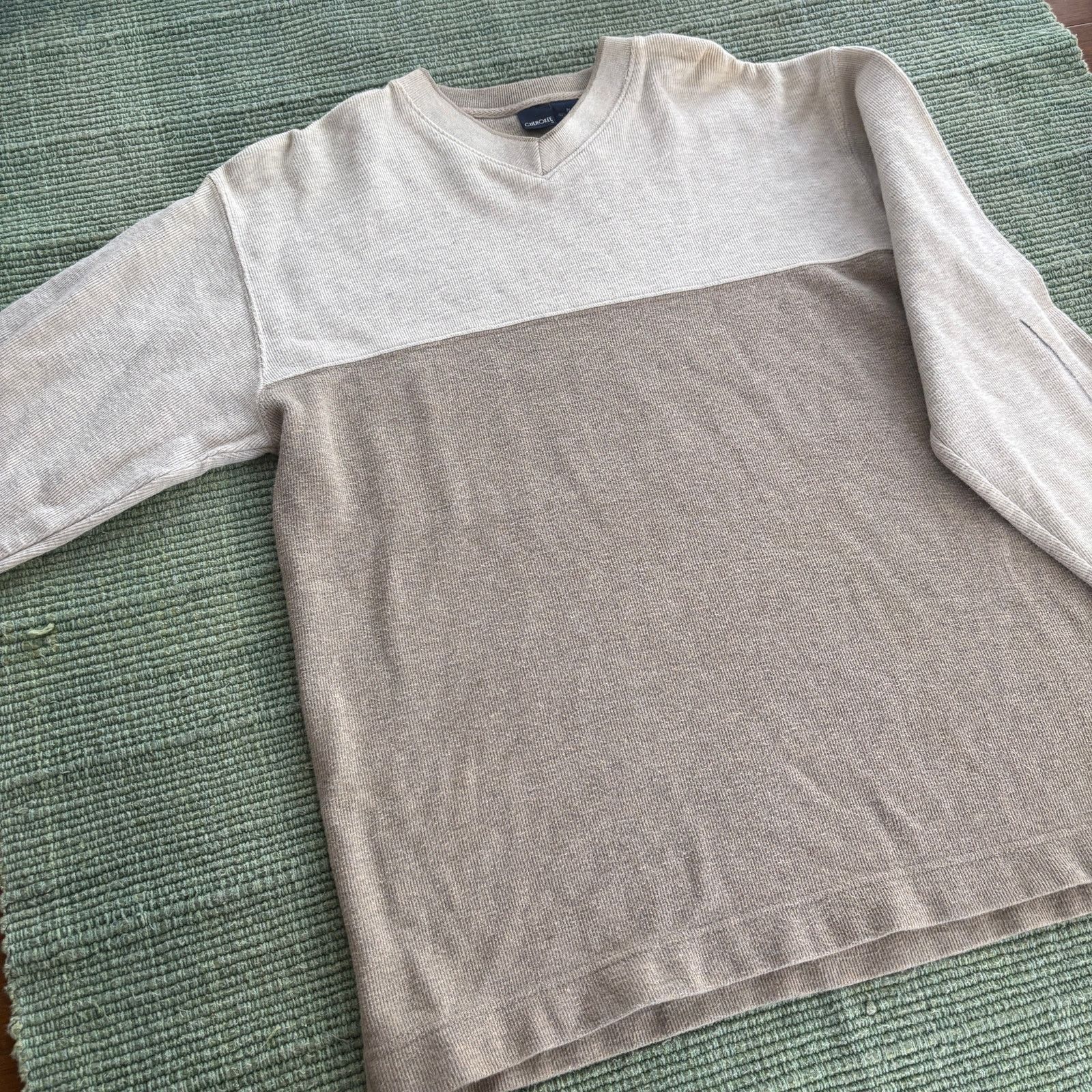 Cherokee × Vintage Vintage Y2K cotton Cherokee two tone long sleeve sweater Size US M / EU 48-50 / 2 - 6 Thumbnail