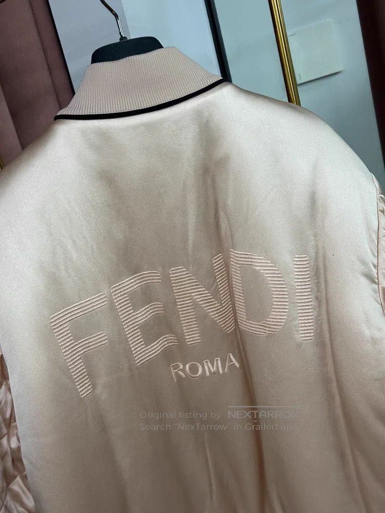 Fendi Fendi Black Silk Pink Two-Sided Wear Jacket Size XS / US 0-2 / IT 36-38 - 5 Thumbnail