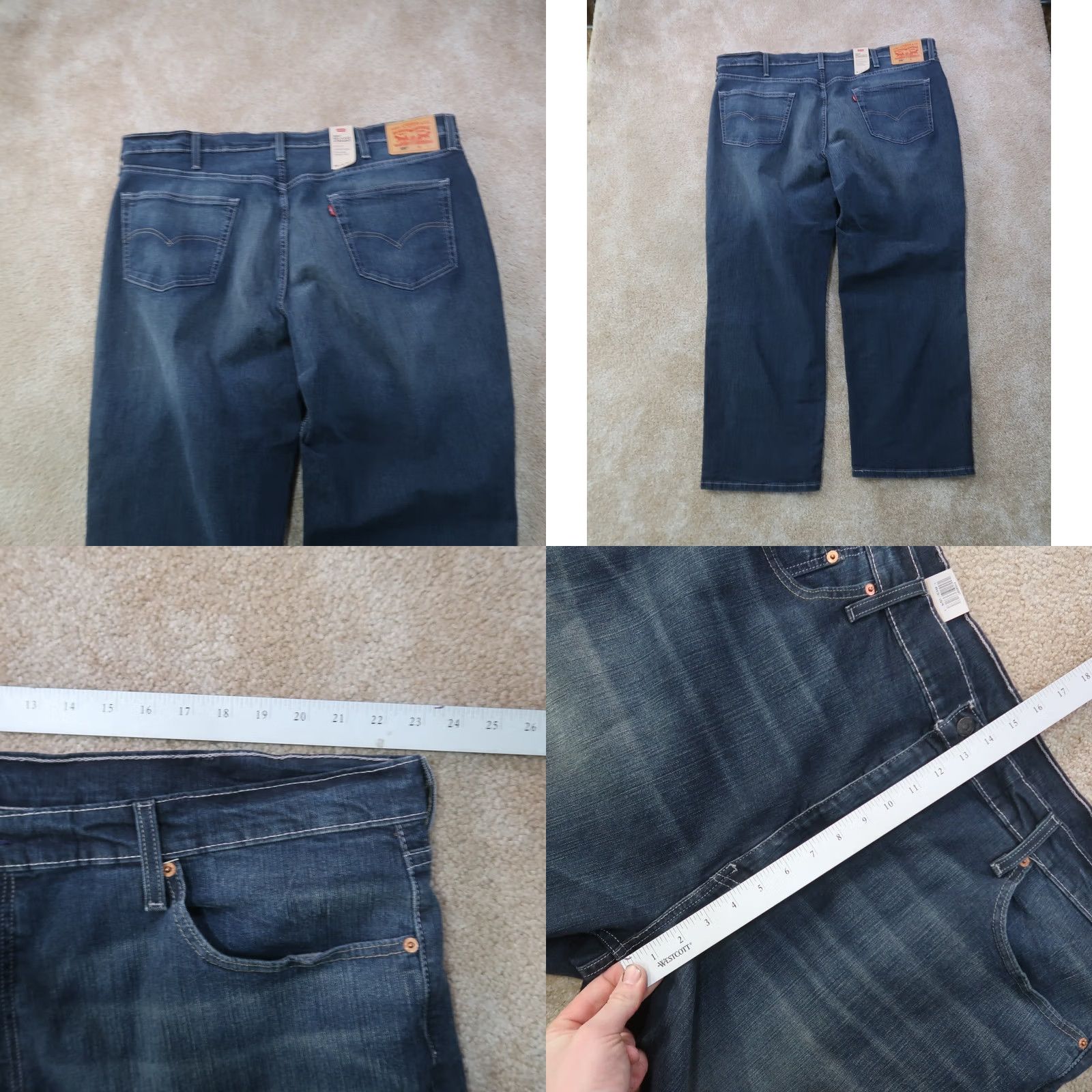 Levi's Levi's 559 Jeans Men Relaxed Straight 46x30 Blue Denim Pants Vintage No Emerald Replacement? Size US 30 / EU 46 - 8 Thumbnail