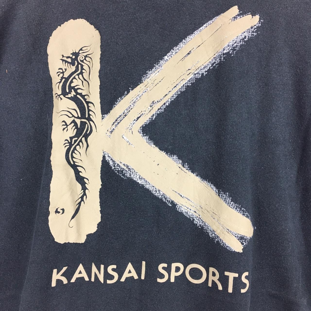 Kansai Yamamoto Vtg 80’ KANSAI YAMAMOTO HOMME Dragon Tee Tshirt Button Down Size US L / EU 52-54 / 3 - 2 Thumbnail