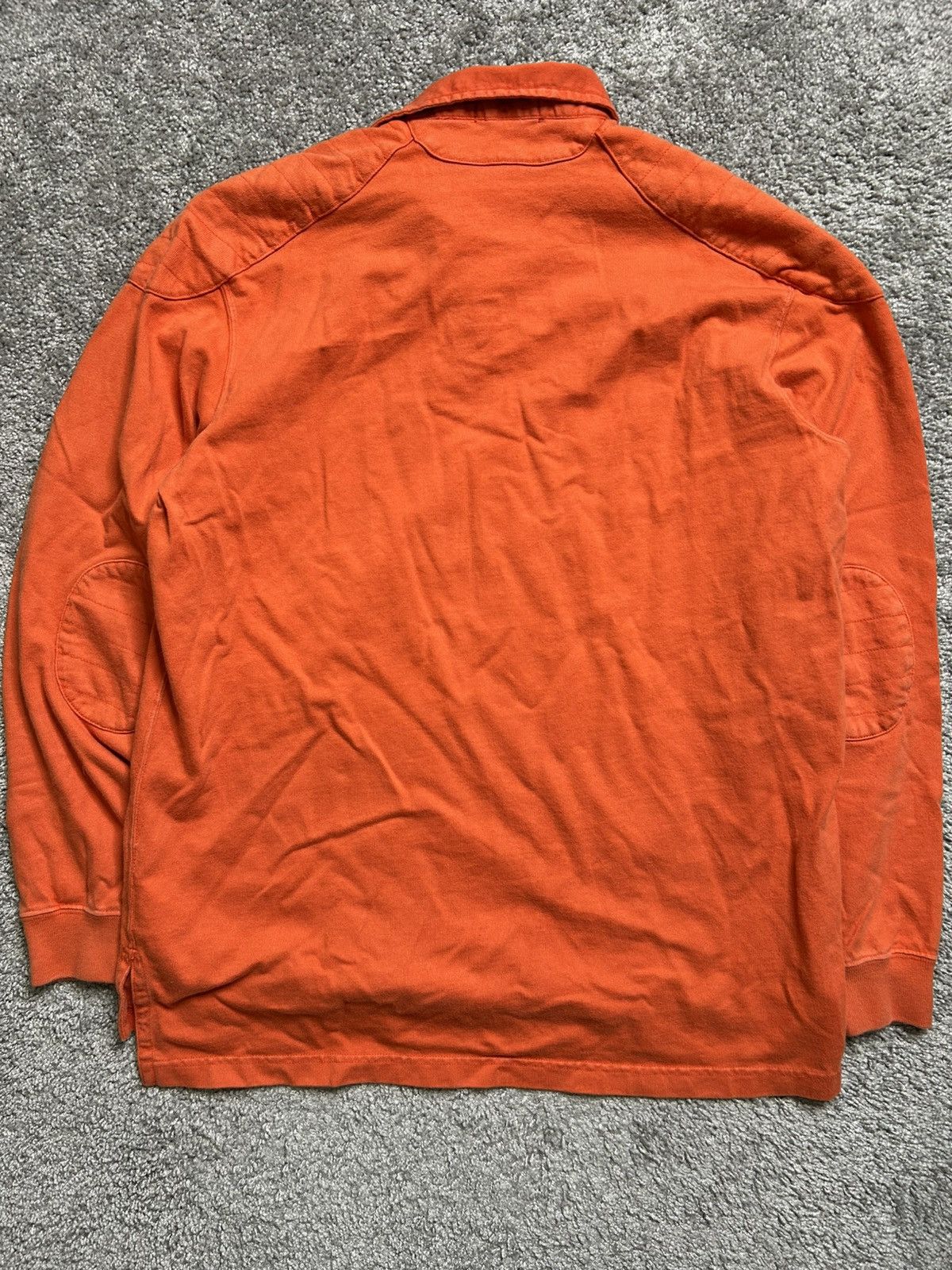 Polo Ralph Lauren Vintage 80s Polo Ralph Lauren Rugby Long Sleeve Pad Orange Size US L / EU 52-54 / 3 - 9 Thumbnail