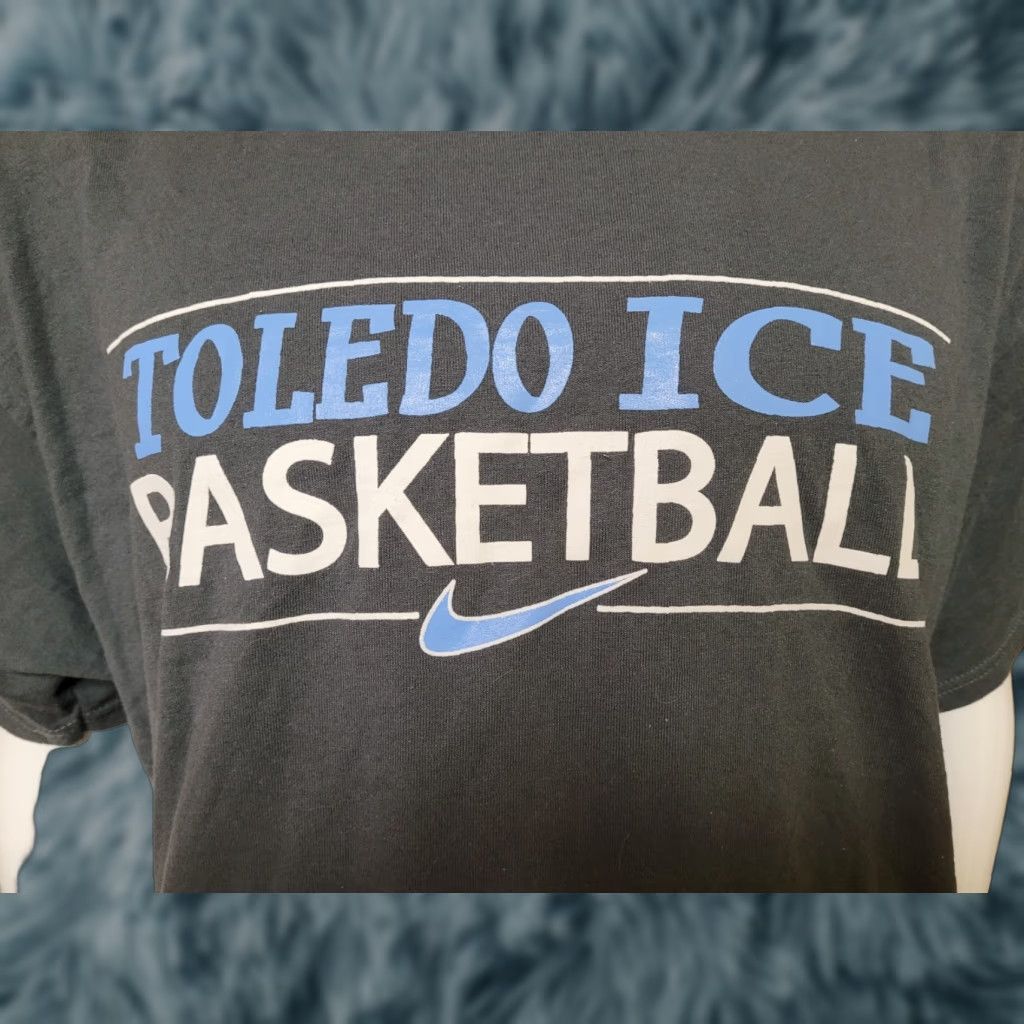 Jerzees Toledo Ice ABA T Shirt 2XL Gray Men Cotton Blend Jerzees Short Sleeve Crew Neck Graphic Tee Basketball 2005 2006 Defunct Size US XXL / EU 58 / 5 - 1 Thumbnail