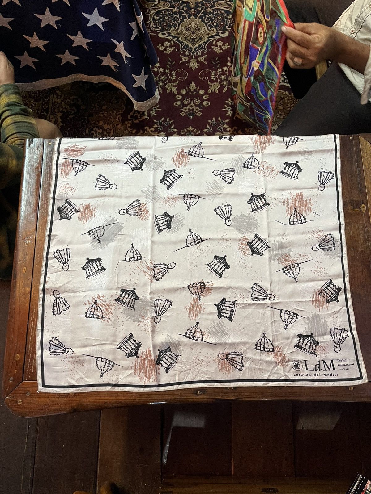 Vintage Lorenzo de Medici Scarf Size ONE SIZE - 3 Thumbnail