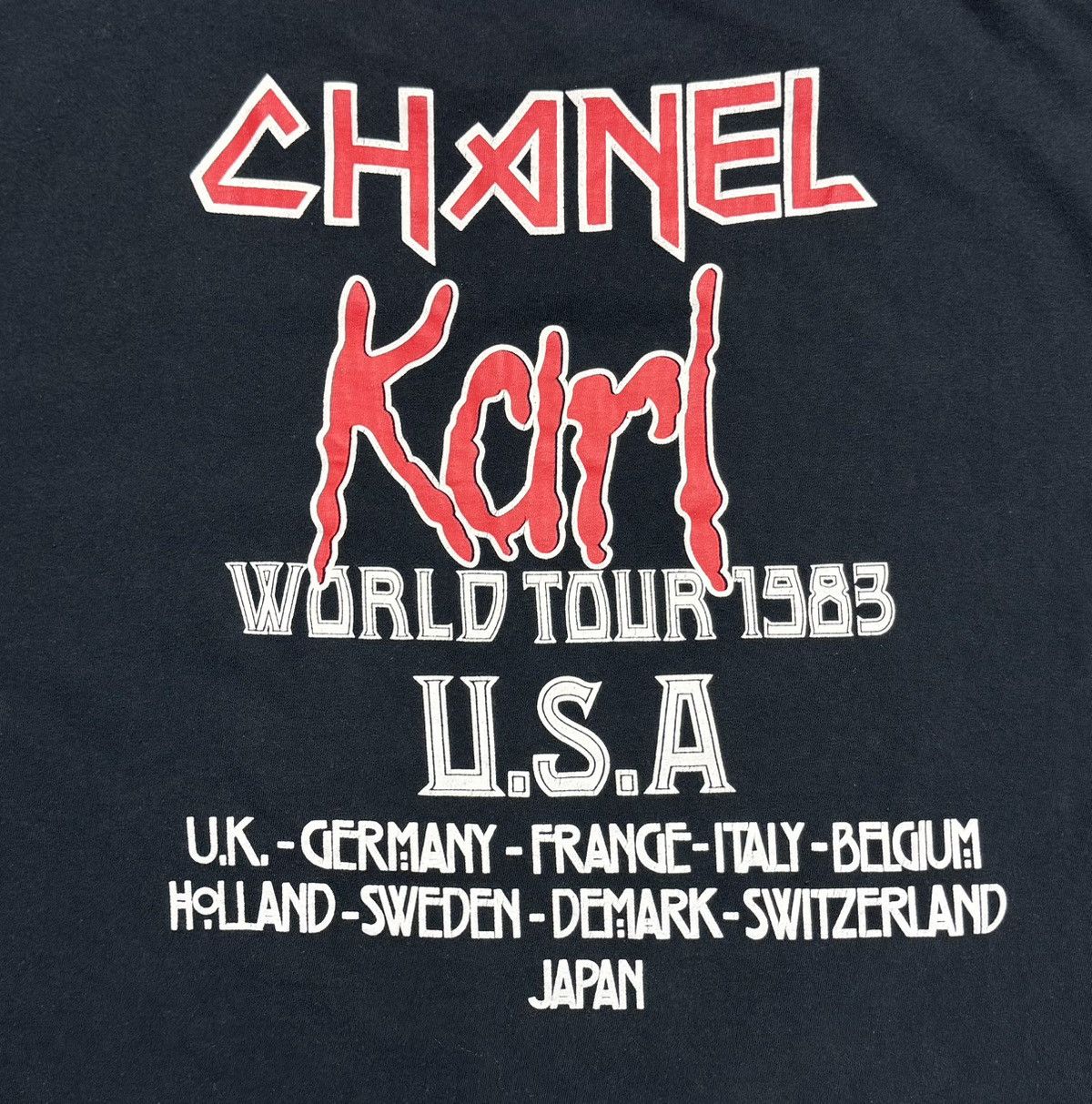 Other Chanel Karl Lagerfeld Iron Maiden World Tour T-Shirt Size US XXL / EU 58 / 5 - 8 Thumbnail