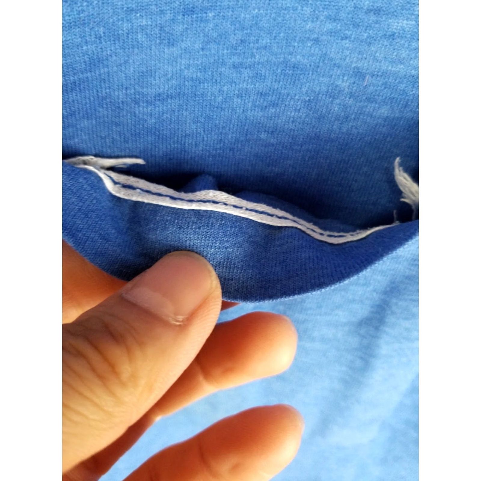Vintage VINTAGE BVD ONE POCKET GRADIENT SUN FADED DISTRESSED BLUE T-SHIRT SZ LARGE Size US L / EU 52-54 / 3 - 4 Thumbnail